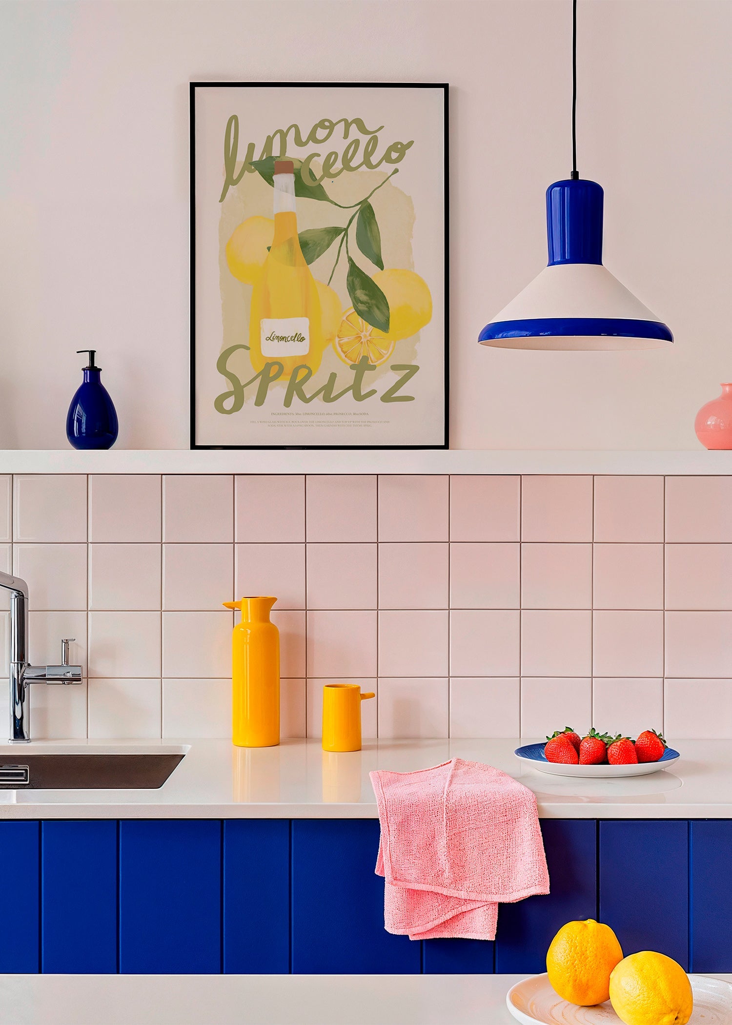 Køkkenkunst Limoncello Spritz illustration