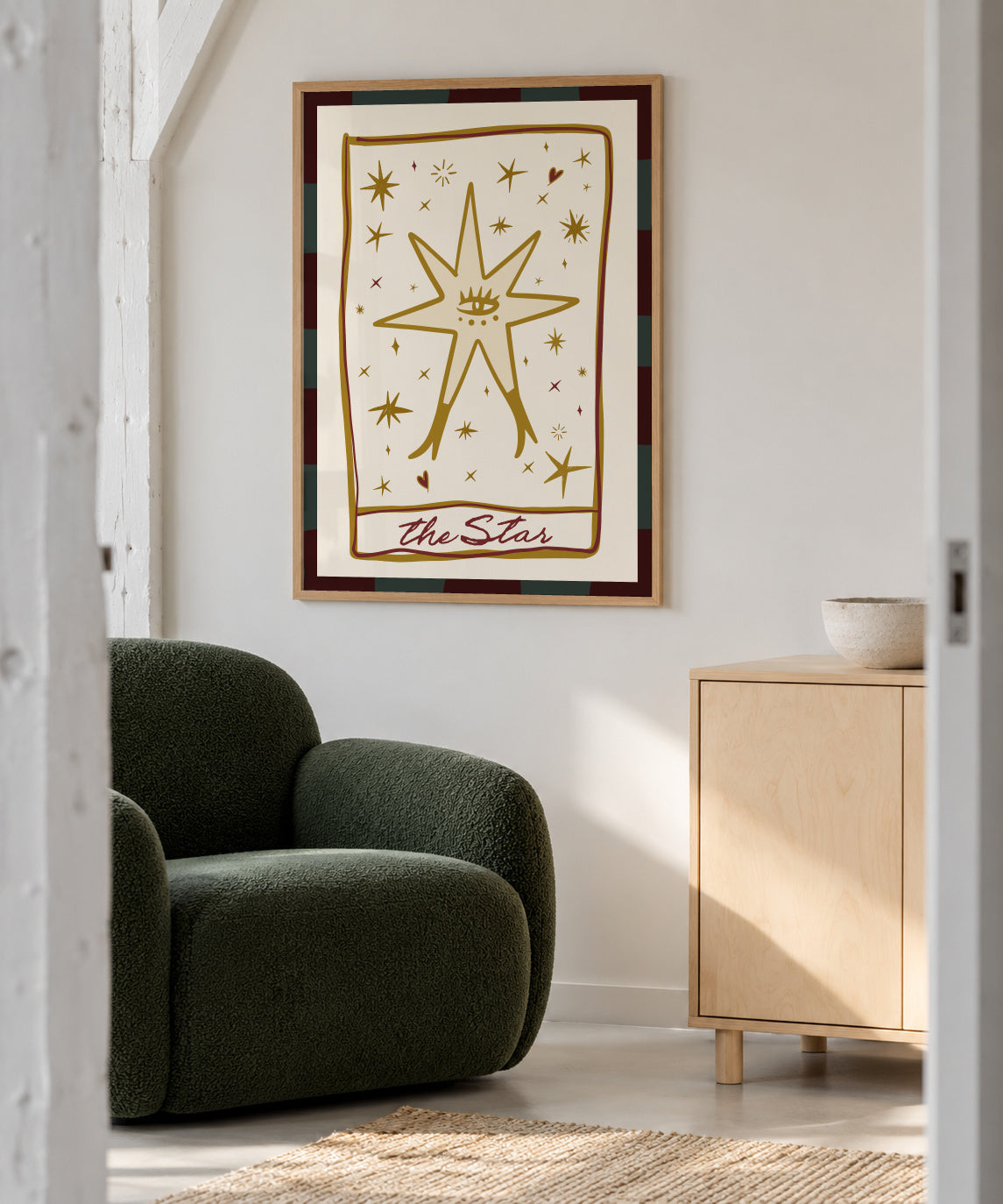 The Star - Framed poster in an interior