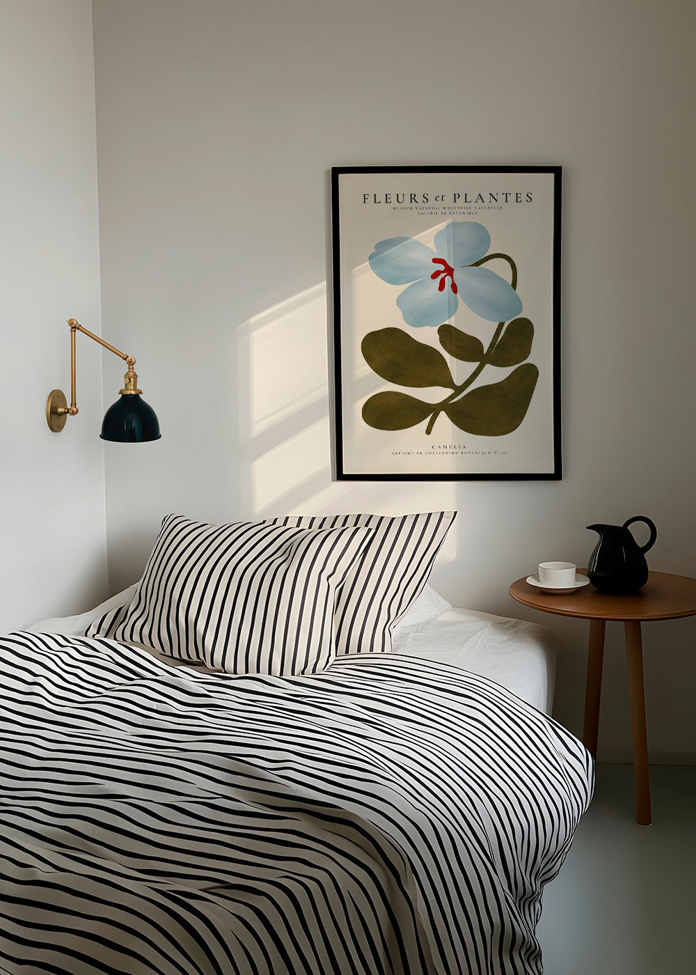 Botanisk plakat Blå kamélie