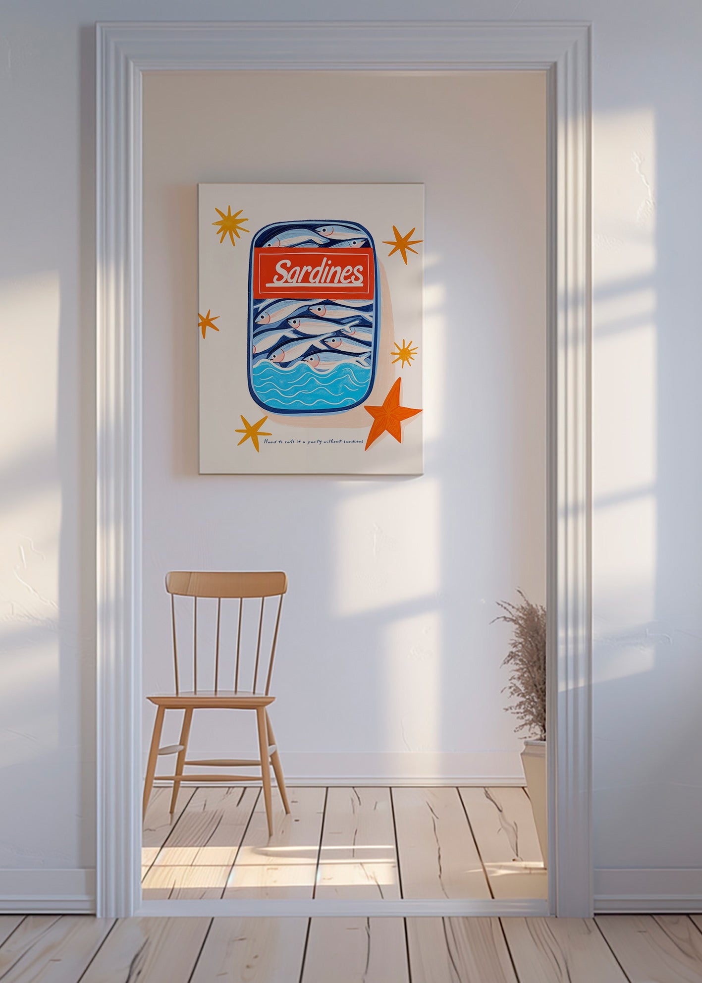Køkkenkunst: illustreret sardindåse