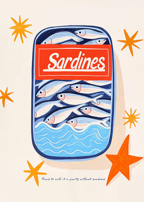 Køkkenkunst: illustreret sardindåse