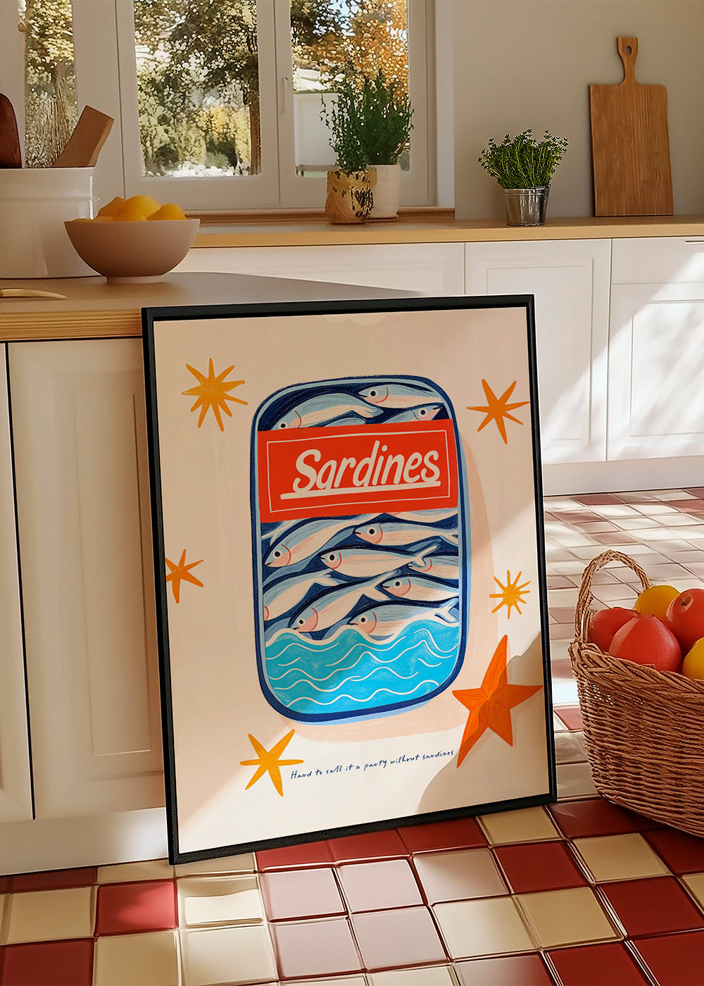 Køkkenkunst: illustreret sardindåse