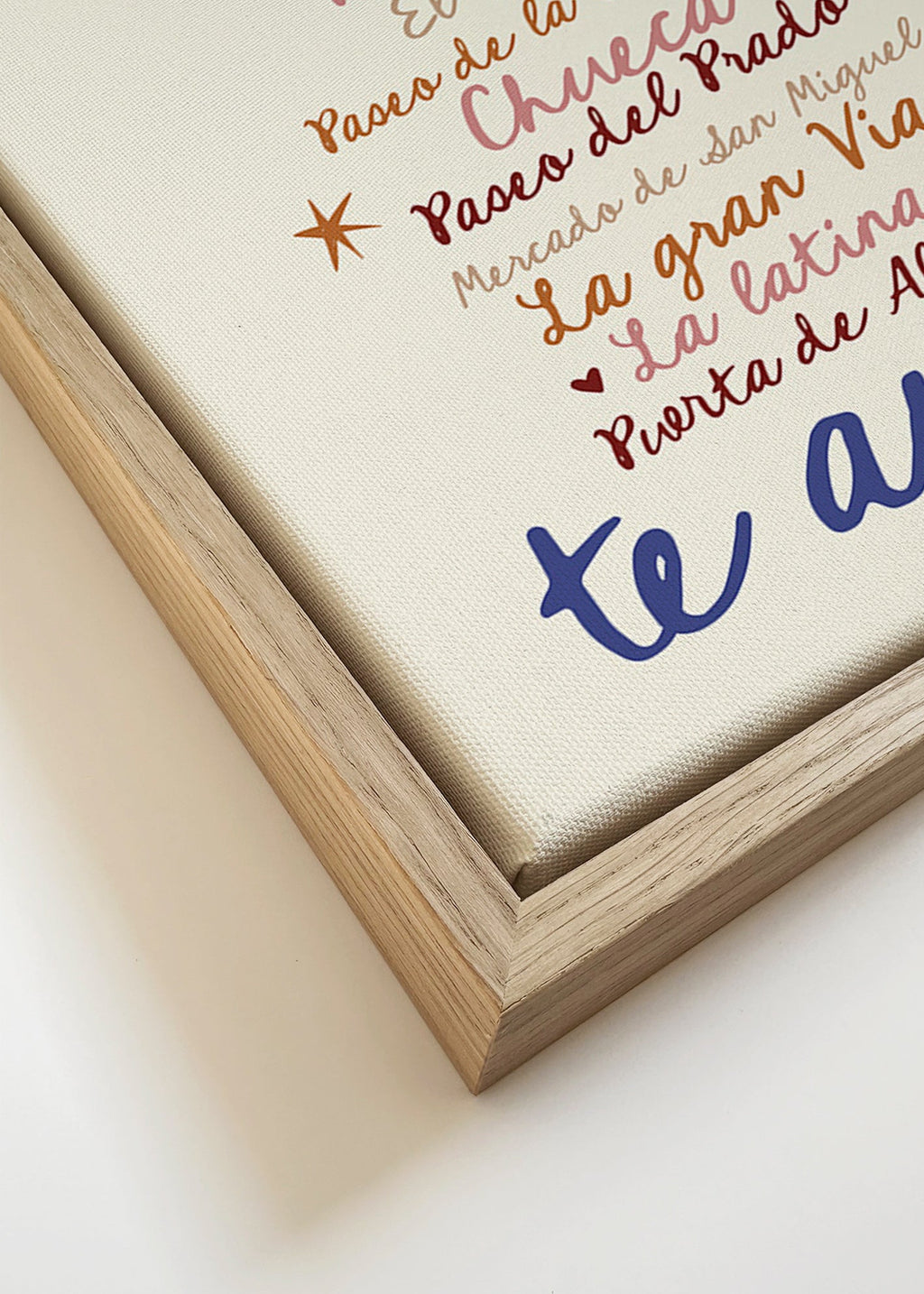 Rejseplakat Madrid markant typografi