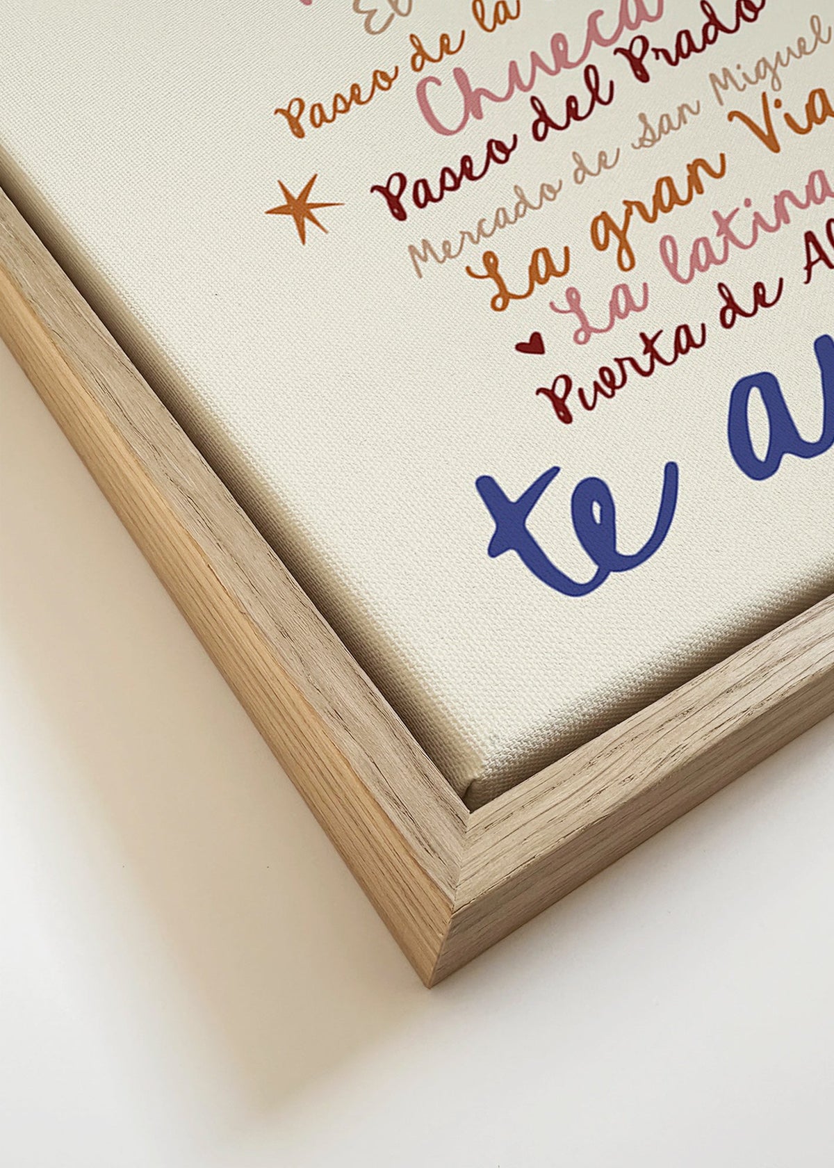 Rejseplakat Madrid markant typografi