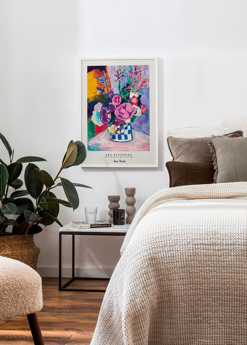 Botanisk plakat farverig buket