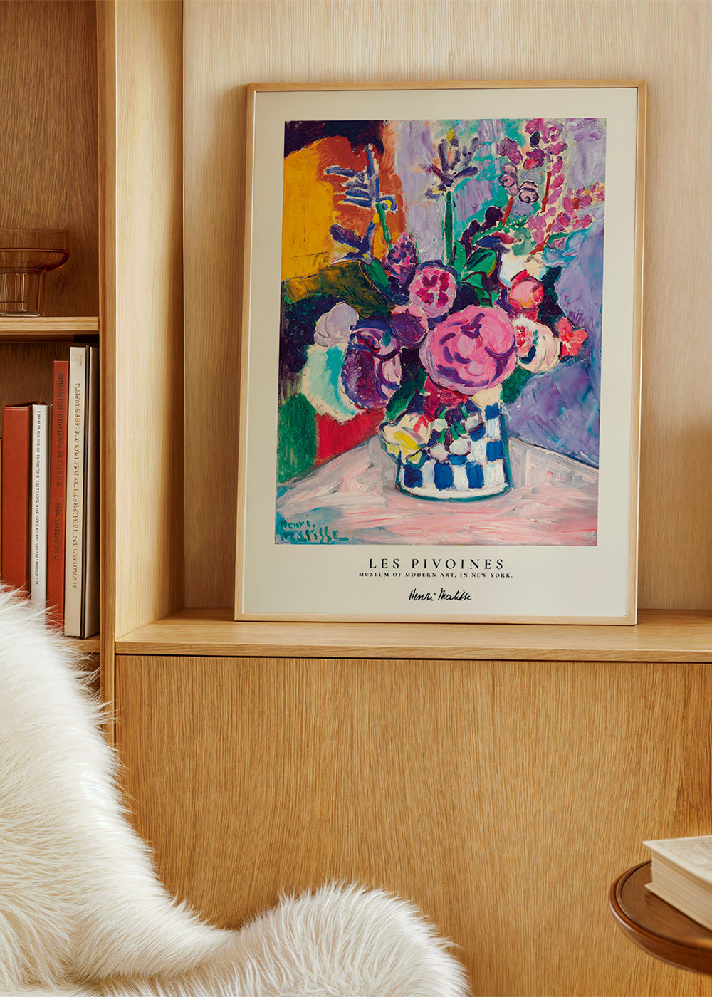 Botanisk plakat farverig buket