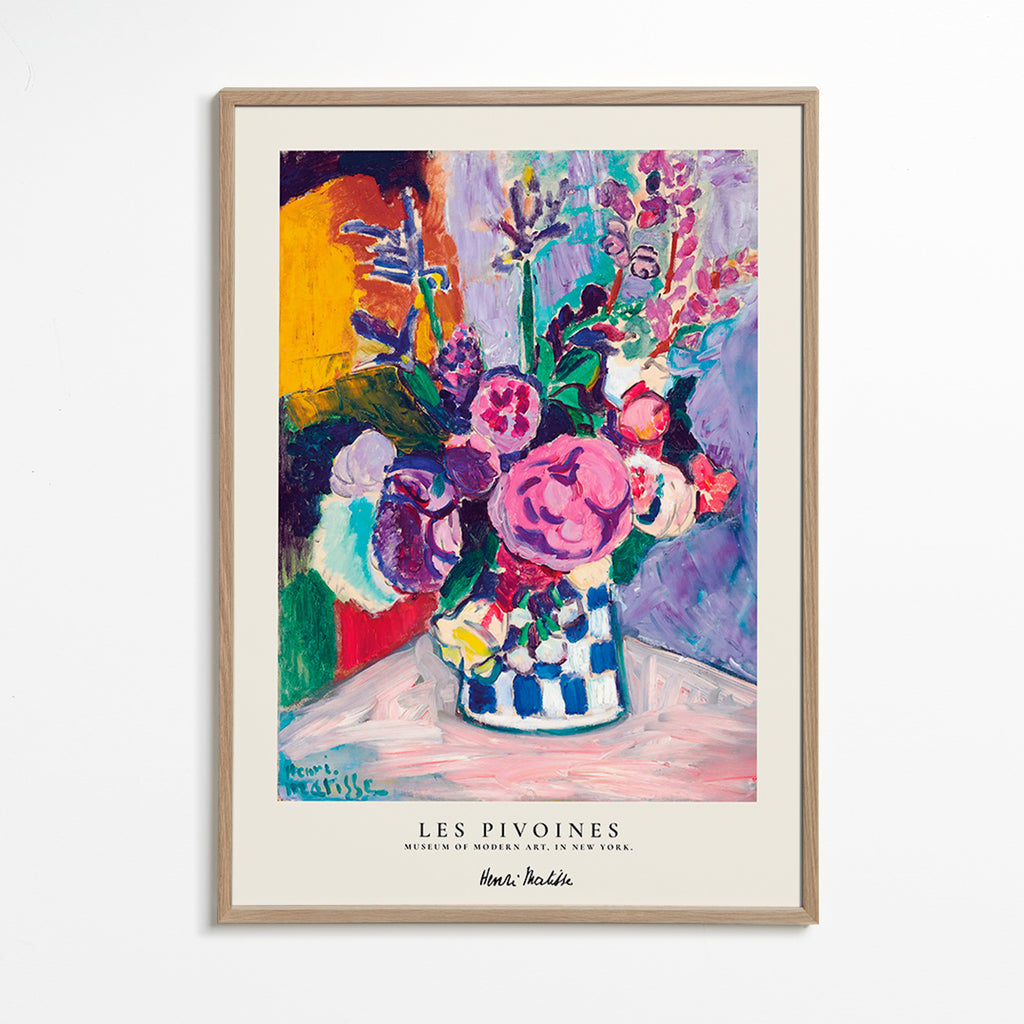 Botanisk plakat farverig buket