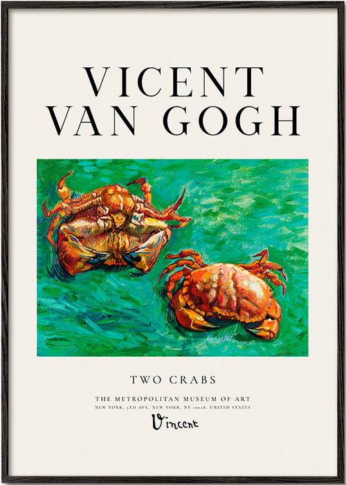 Two Crabs af Van Gogh — Krabber på grøn baggrund