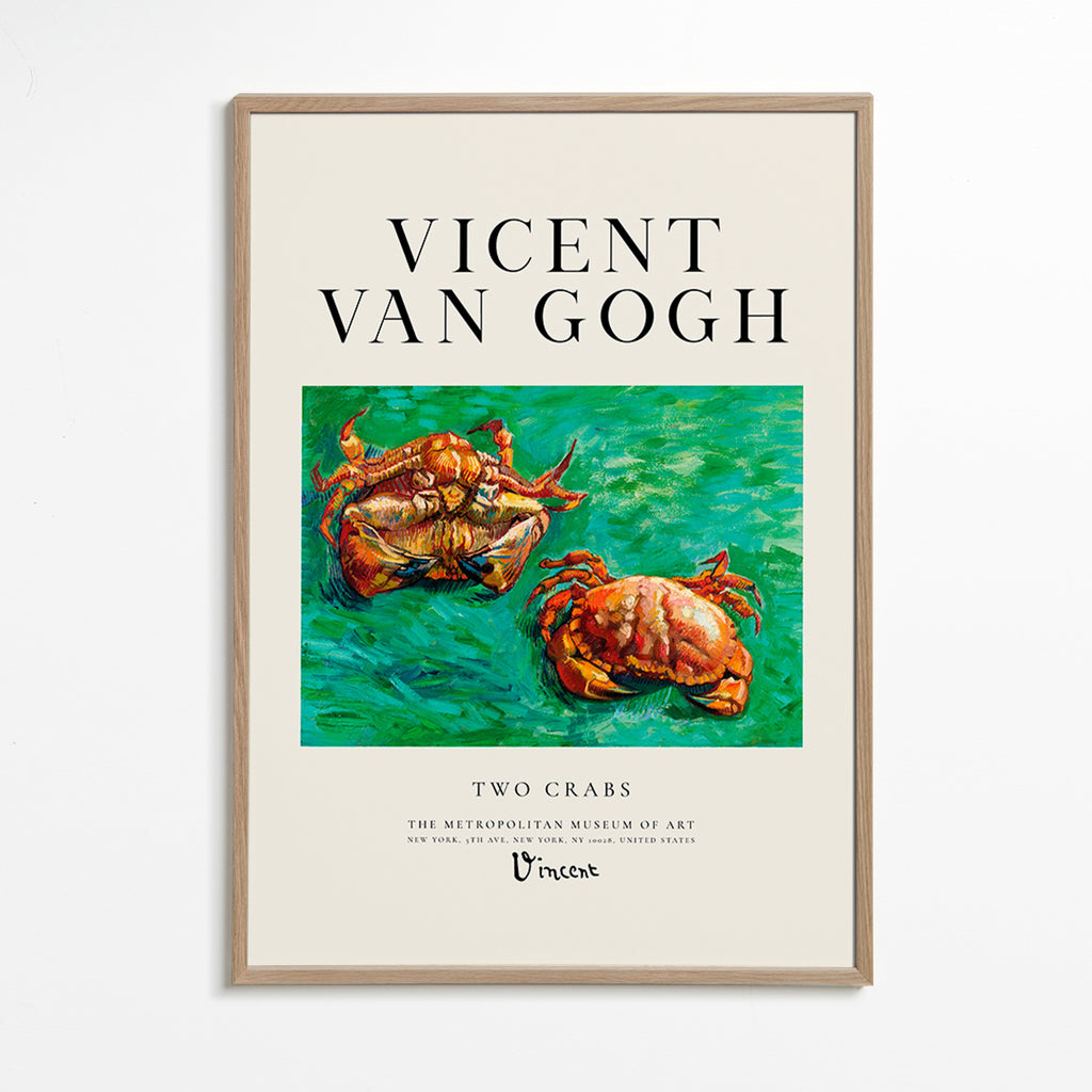 Two Crabs af Van Gogh — Krabber på grøn baggrund