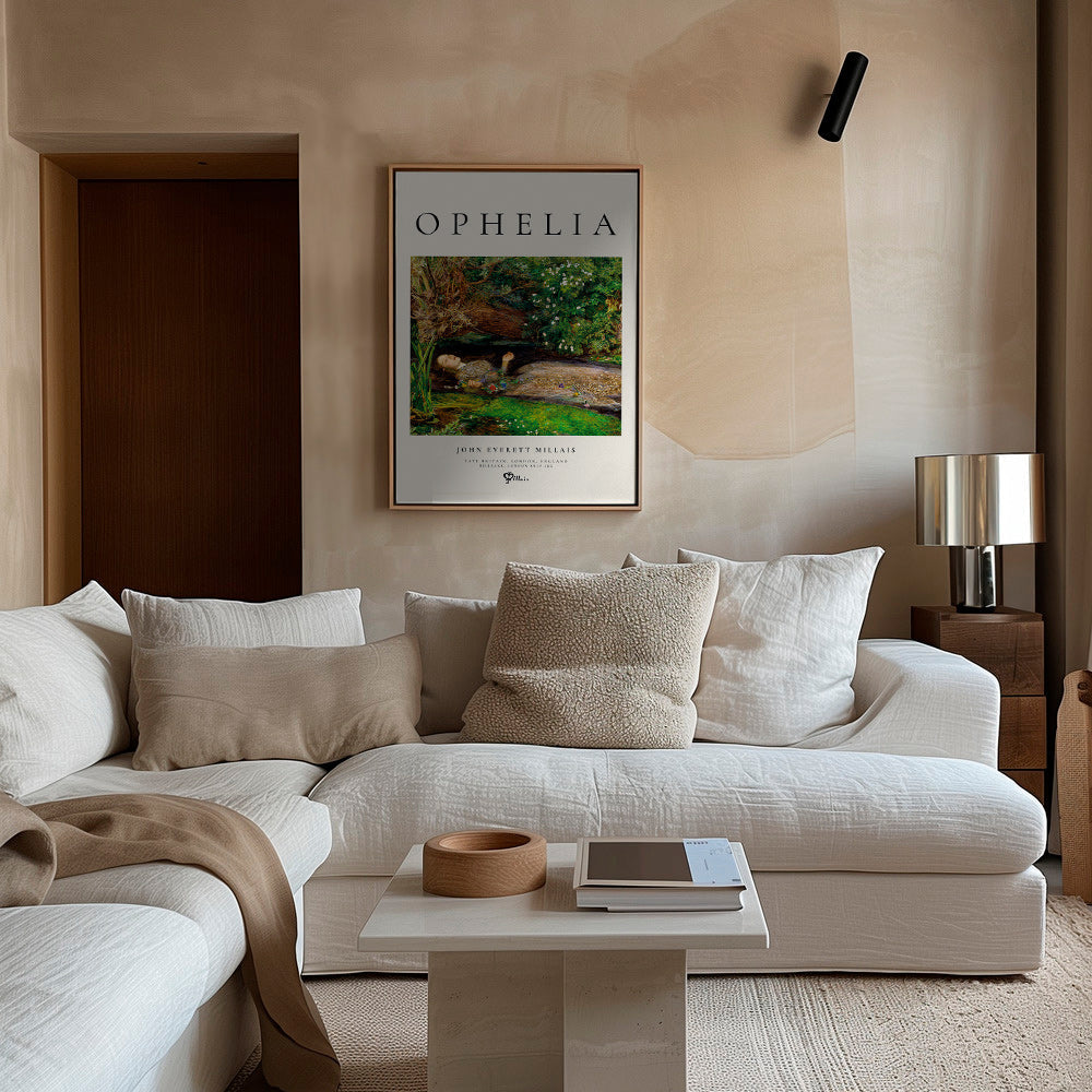 Botanisk plakat Ophelia ved bækken