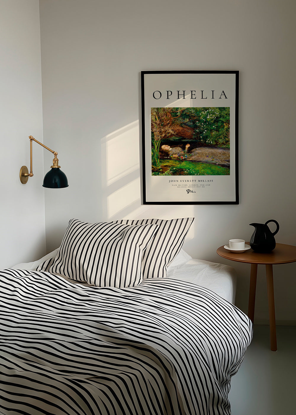 Botanisk plakat Ophelia ved bækken