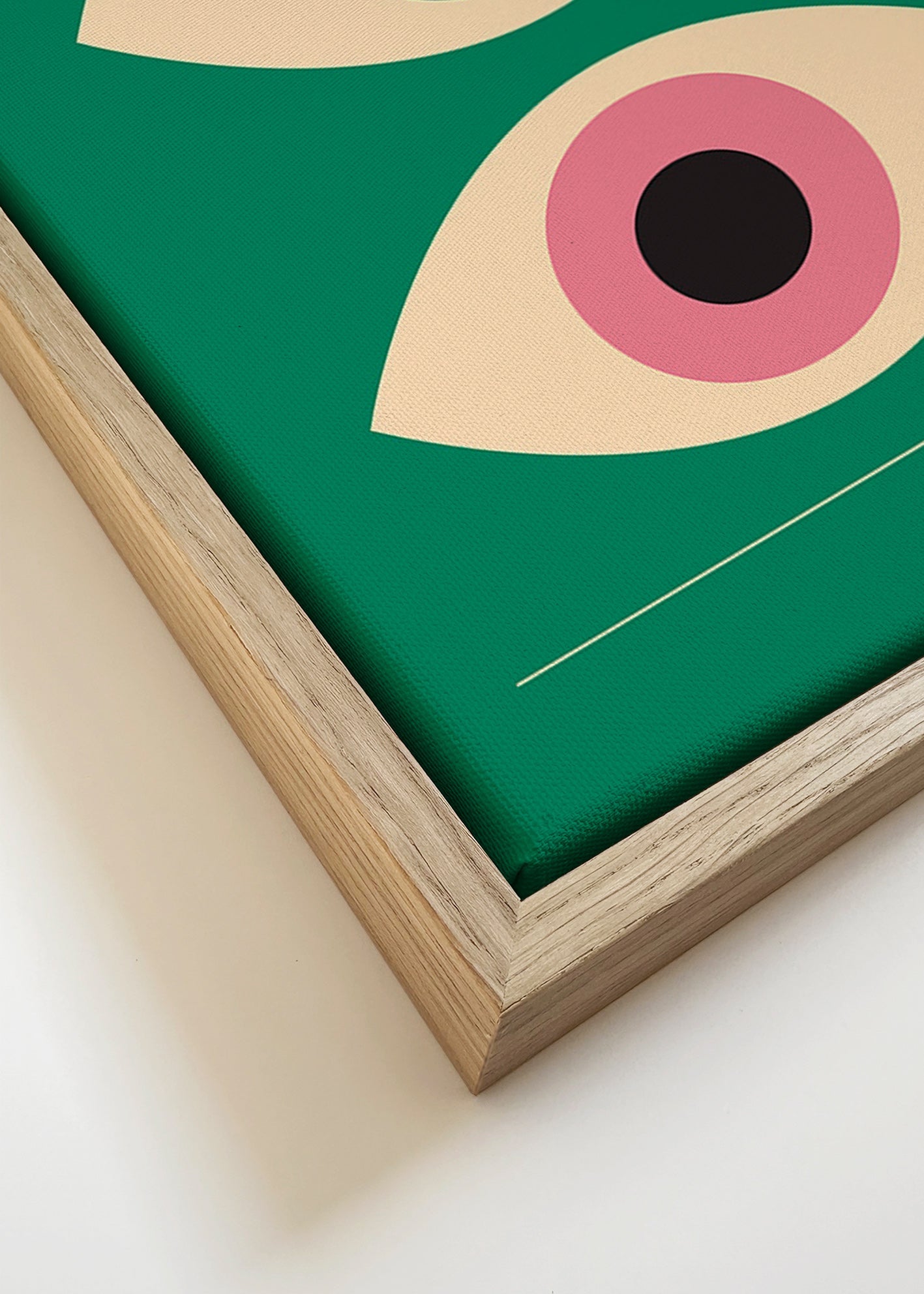 Geometrisk plakat Bauhaus tvillingeøjne