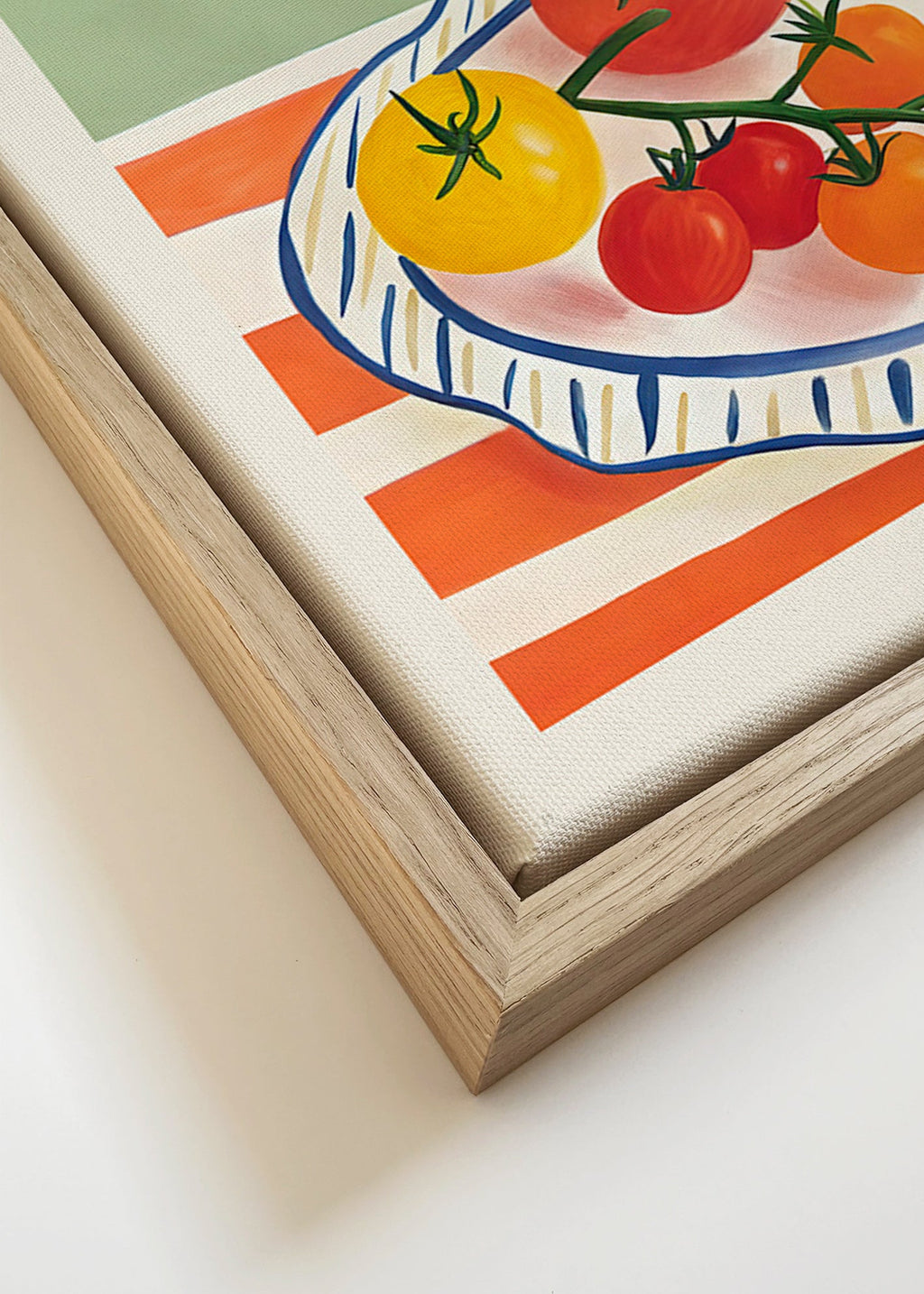 Køkkenkunst med illustrerede tomater