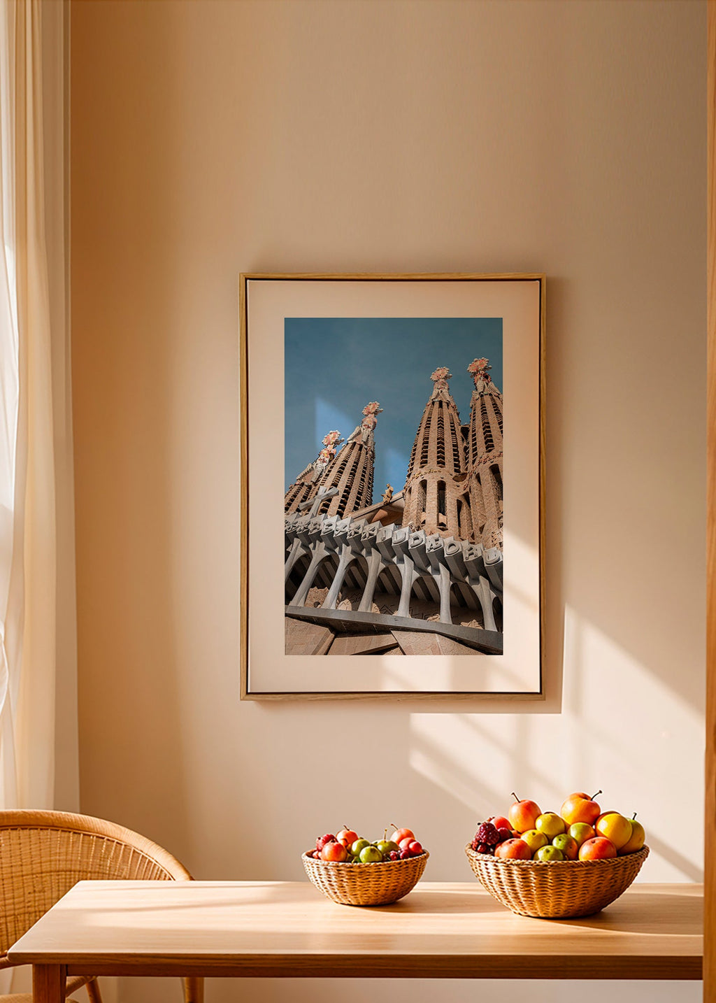 Køkkenkunst Sagrada Família facade lodret
