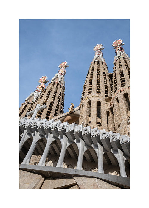 Køkkenkunst Sagrada Família facade lodret