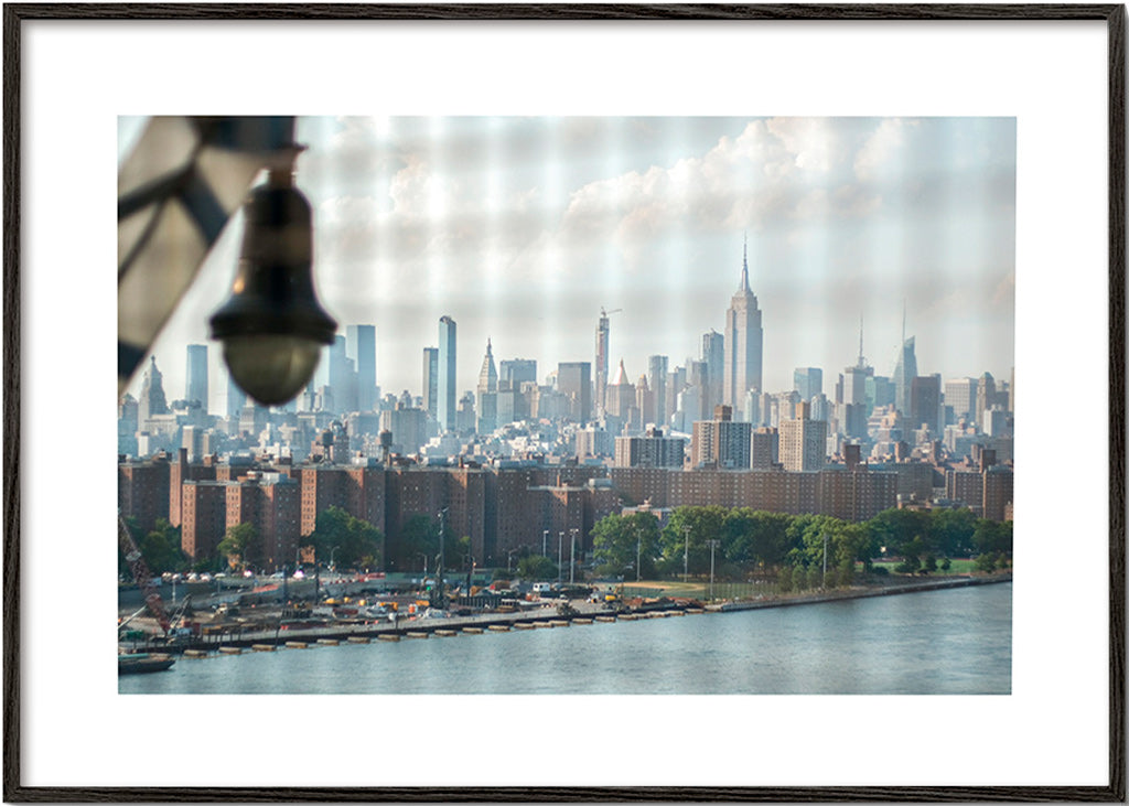 Bykunst Manhattan vindue skyline