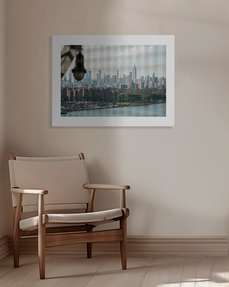 Bykunst Manhattan vindue skyline