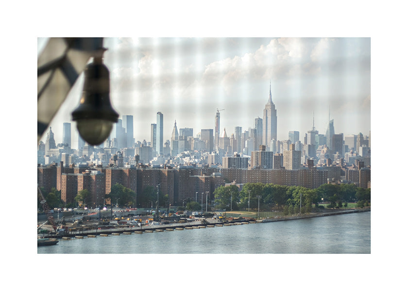 Bykunst Manhattan vindue skyline