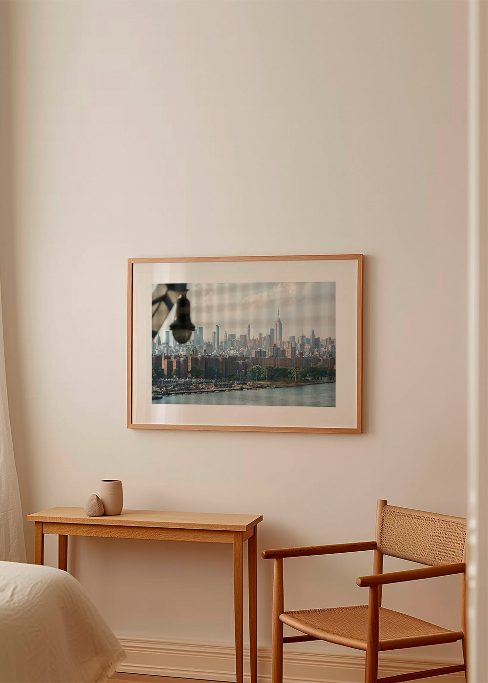Bykunst Manhattan vindue skyline