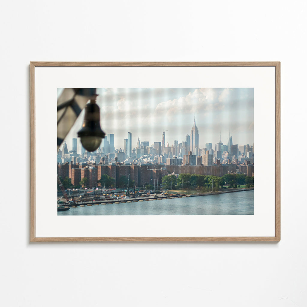 Bykunst Manhattan vindue skyline