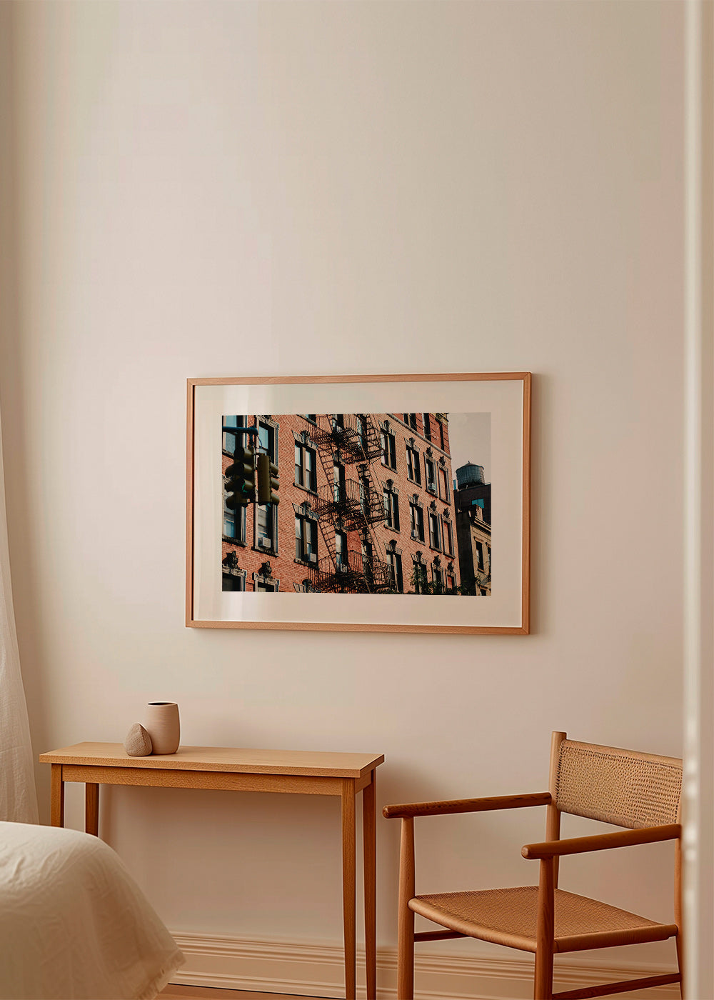 Bykunst med teglstensfacade