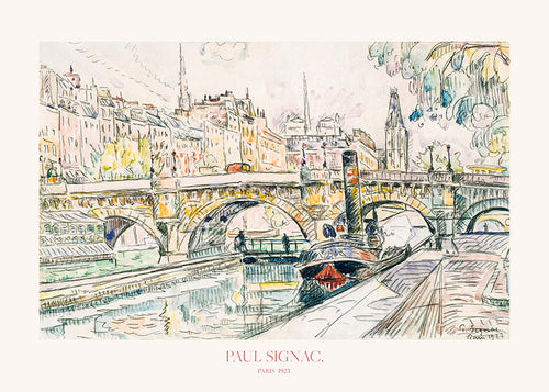 Køkkenkunst: Pont Neuf slæbebåd i blæk og vandfarve