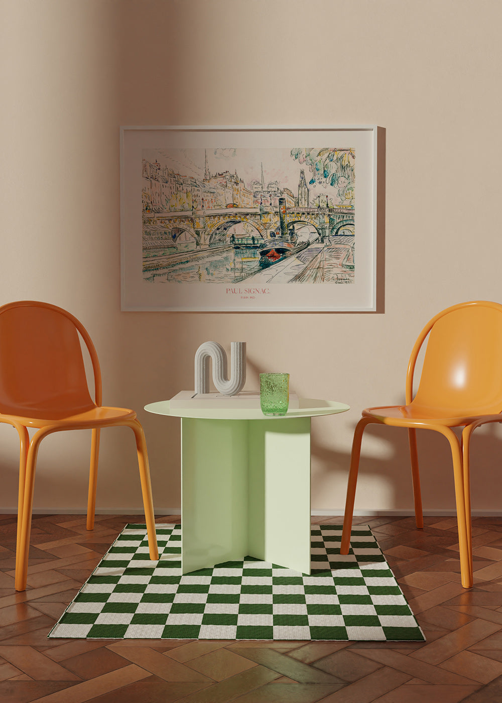 Køkkenkunst: Pont Neuf slæbebåd i blæk og vandfarve – Product2