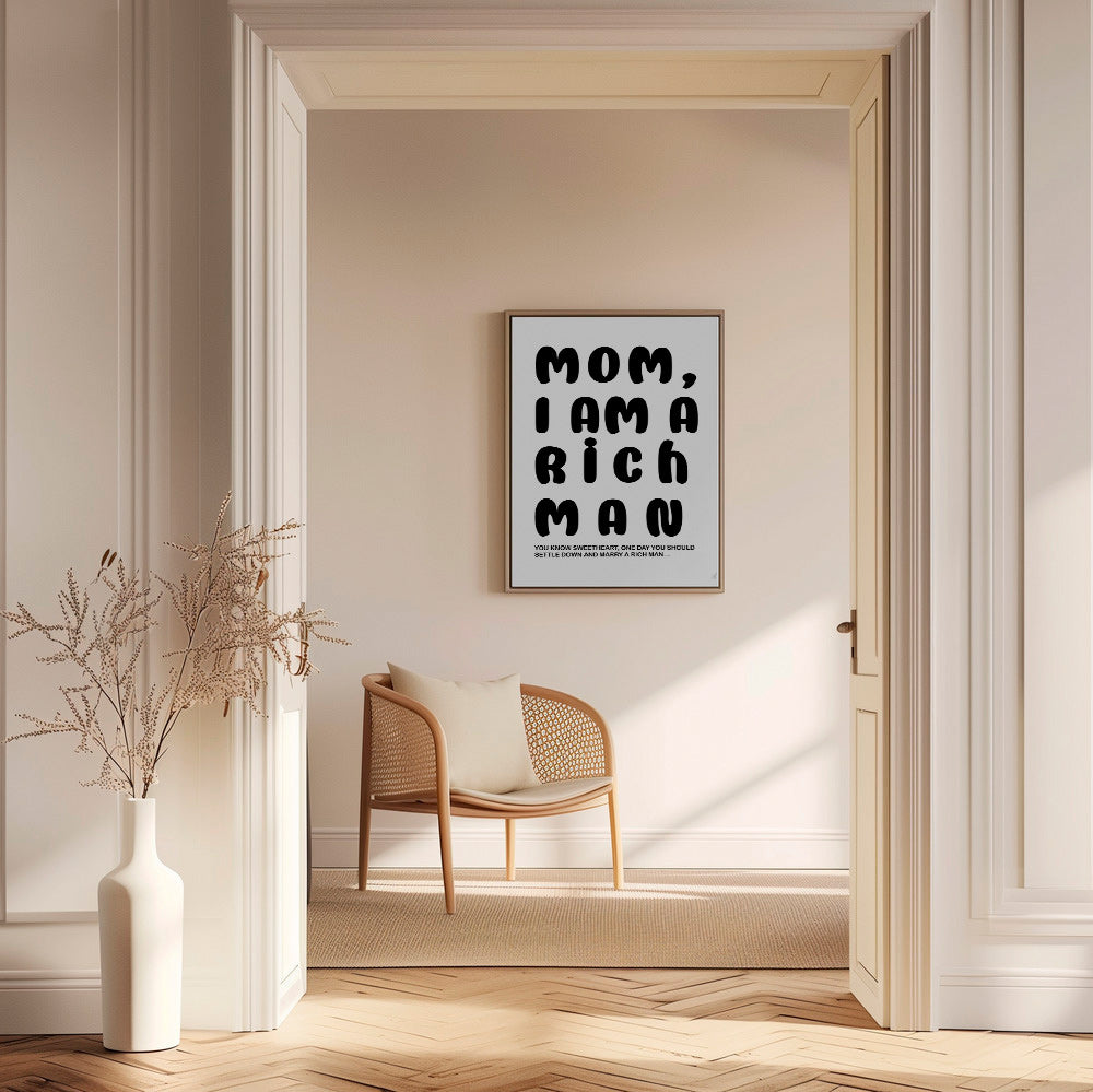 Typografisk illustration med humoristisk tekst – Canvas2