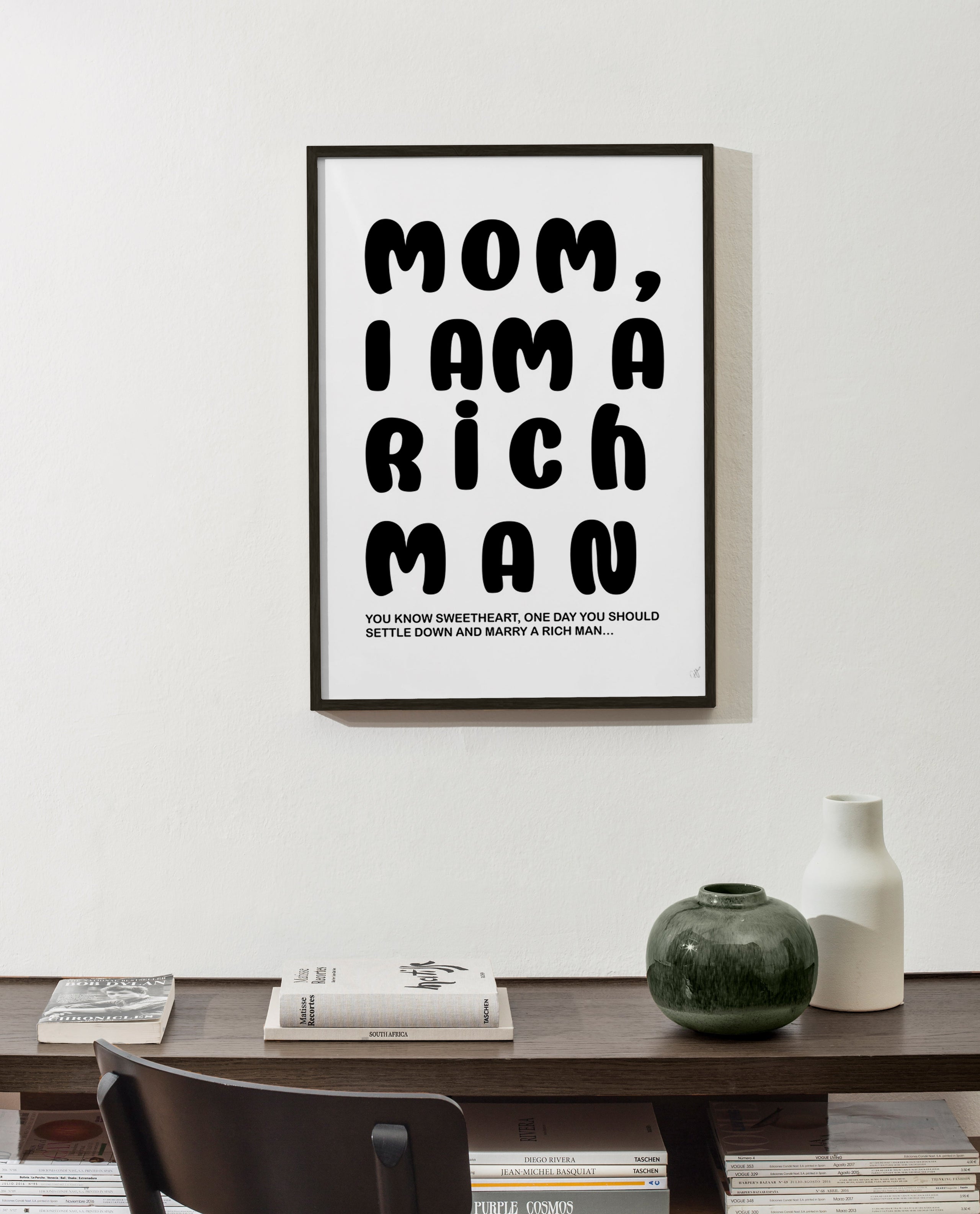 Typografisk illustration med humoristisk tekst – Product1