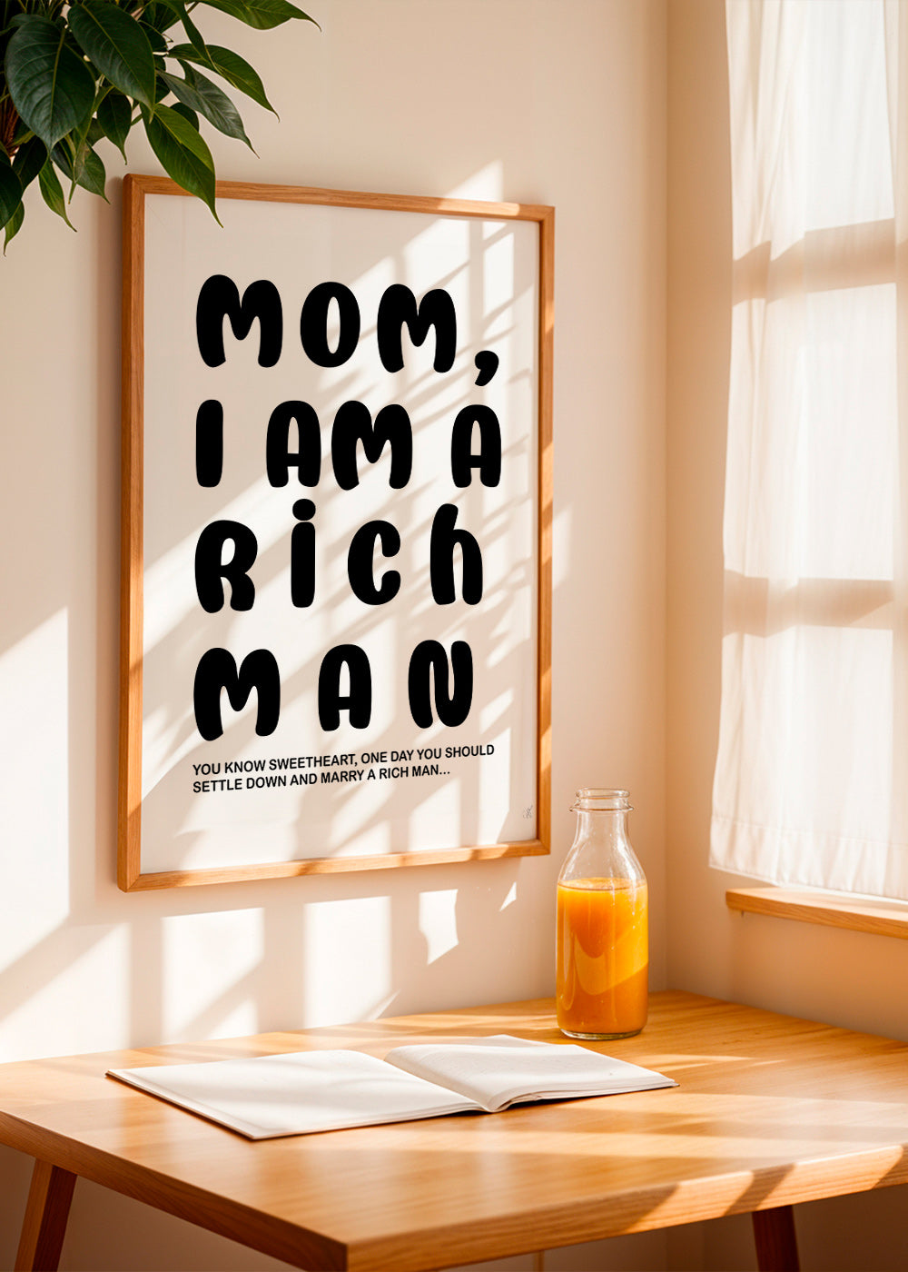 Typografisk illustration med humoristisk tekst – Product2