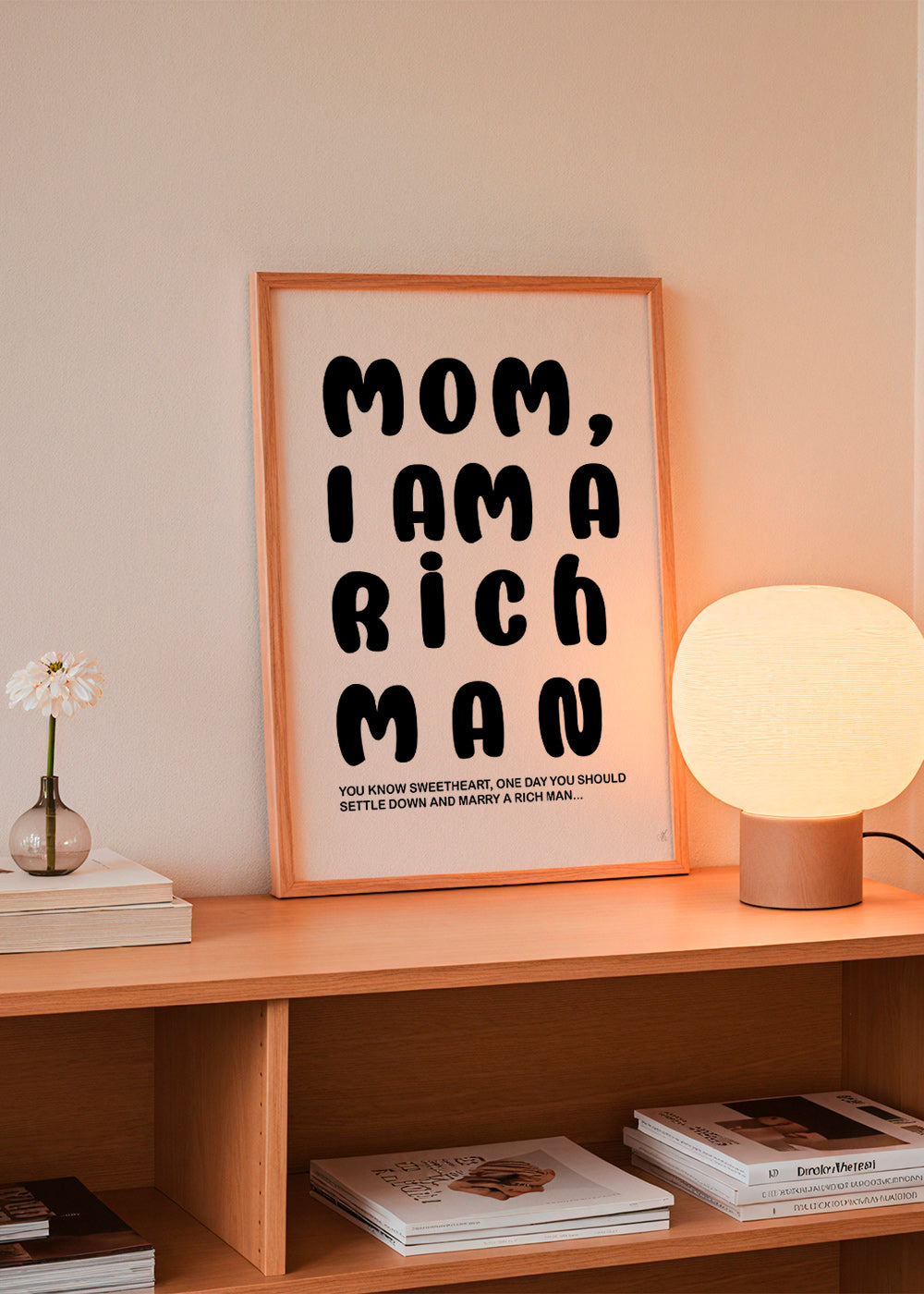 Typografisk illustration med humoristisk tekst – Product3