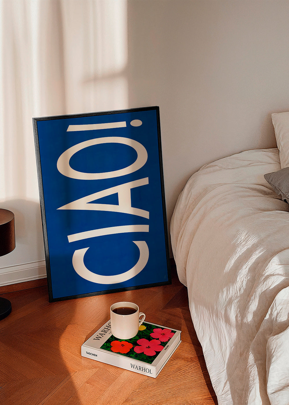 Typografi-kunst 'CIAO' i blå – Product2