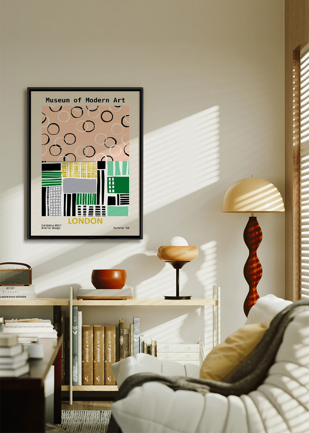 Rejseplakat med typografisk London-motiv – Canvas2