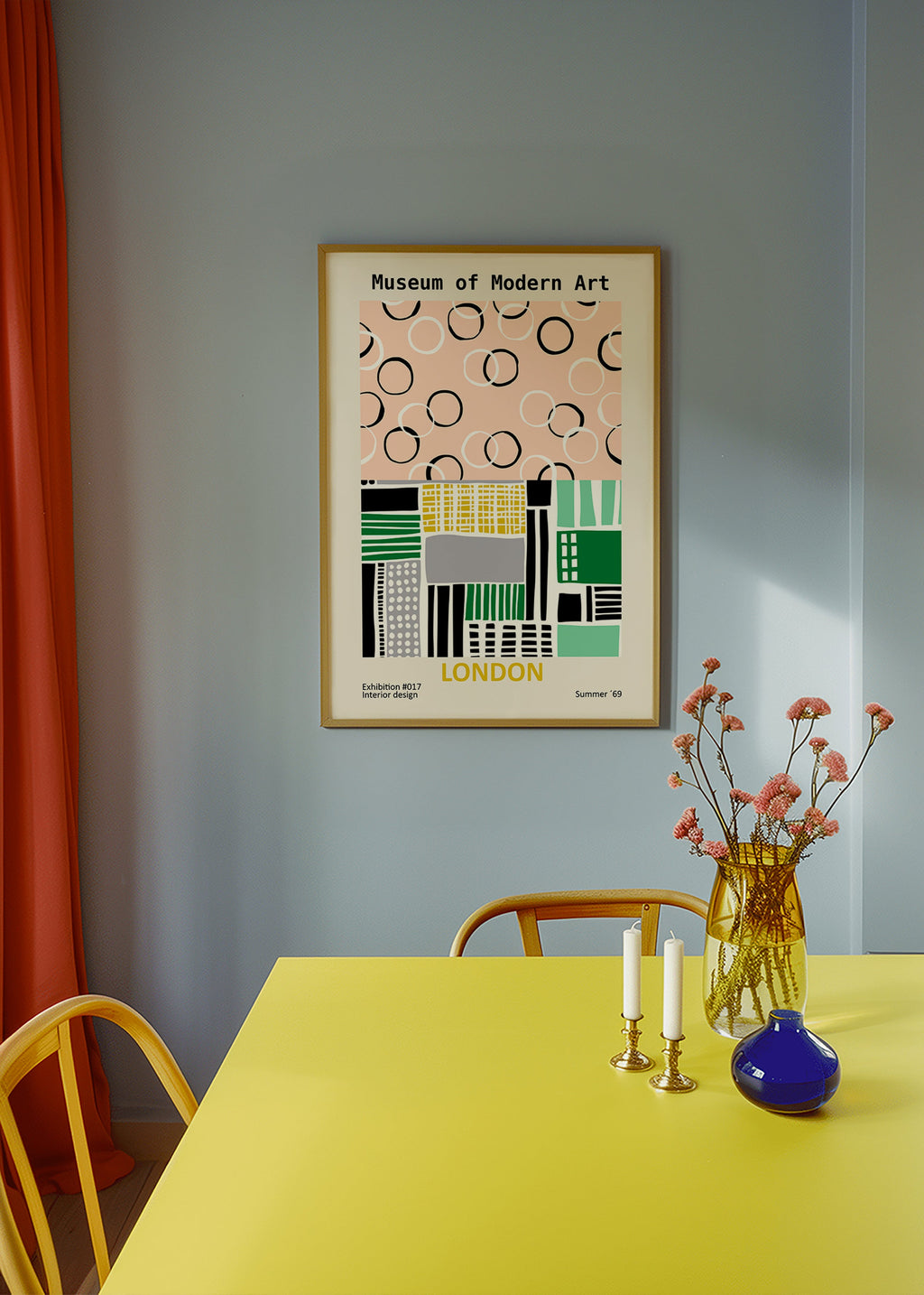 Rejseplakat med typografisk London-motiv – Product2