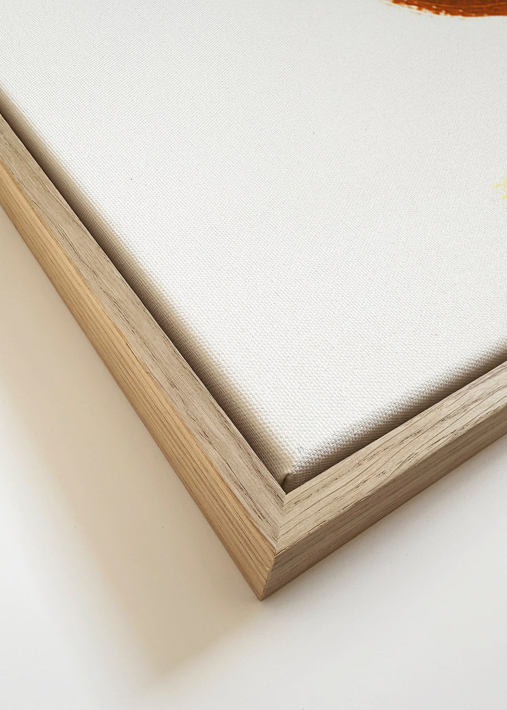 Billede fugl med lille cowboyhat – Canvas detail