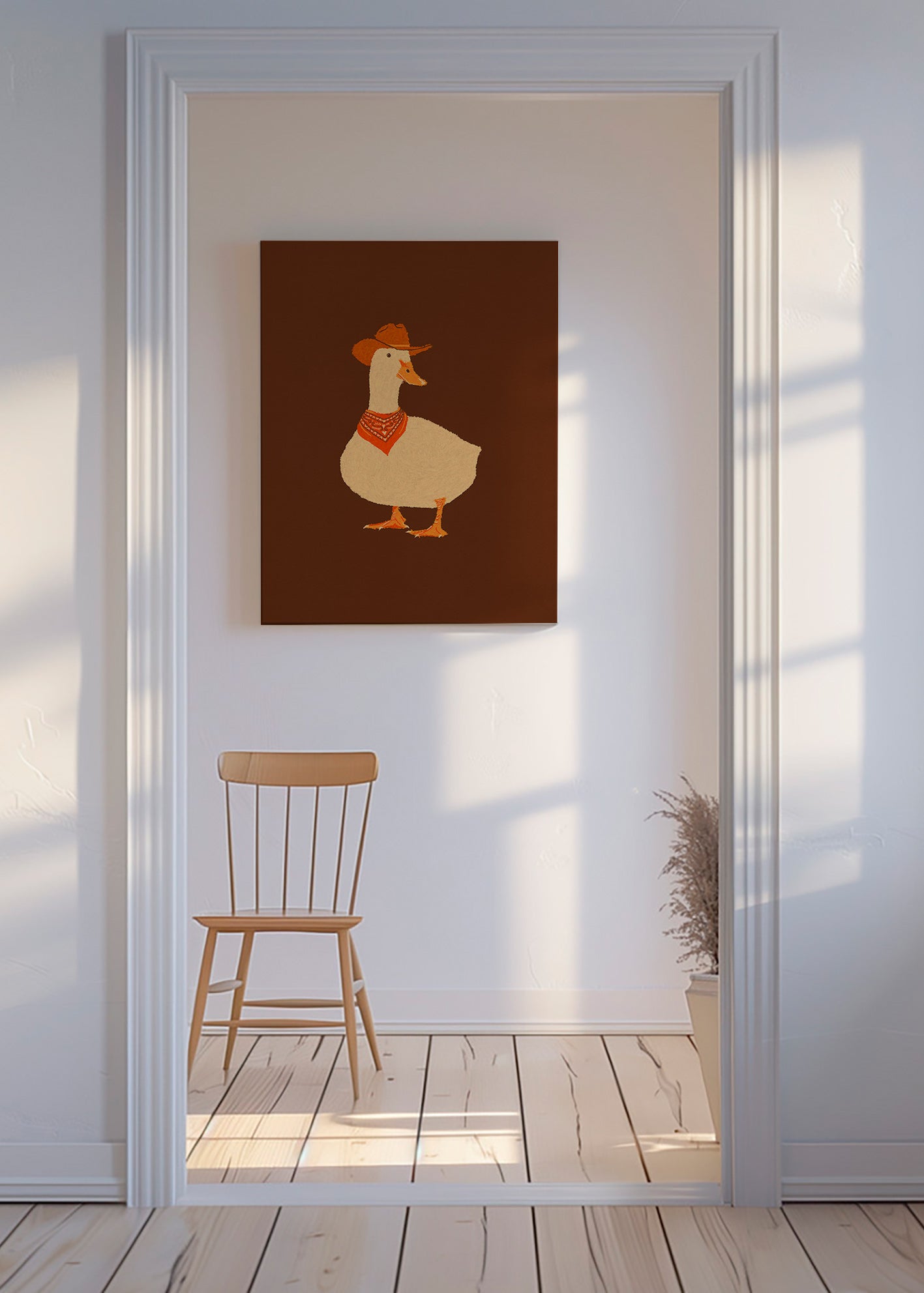 Cowboy-and illustration – Canvas