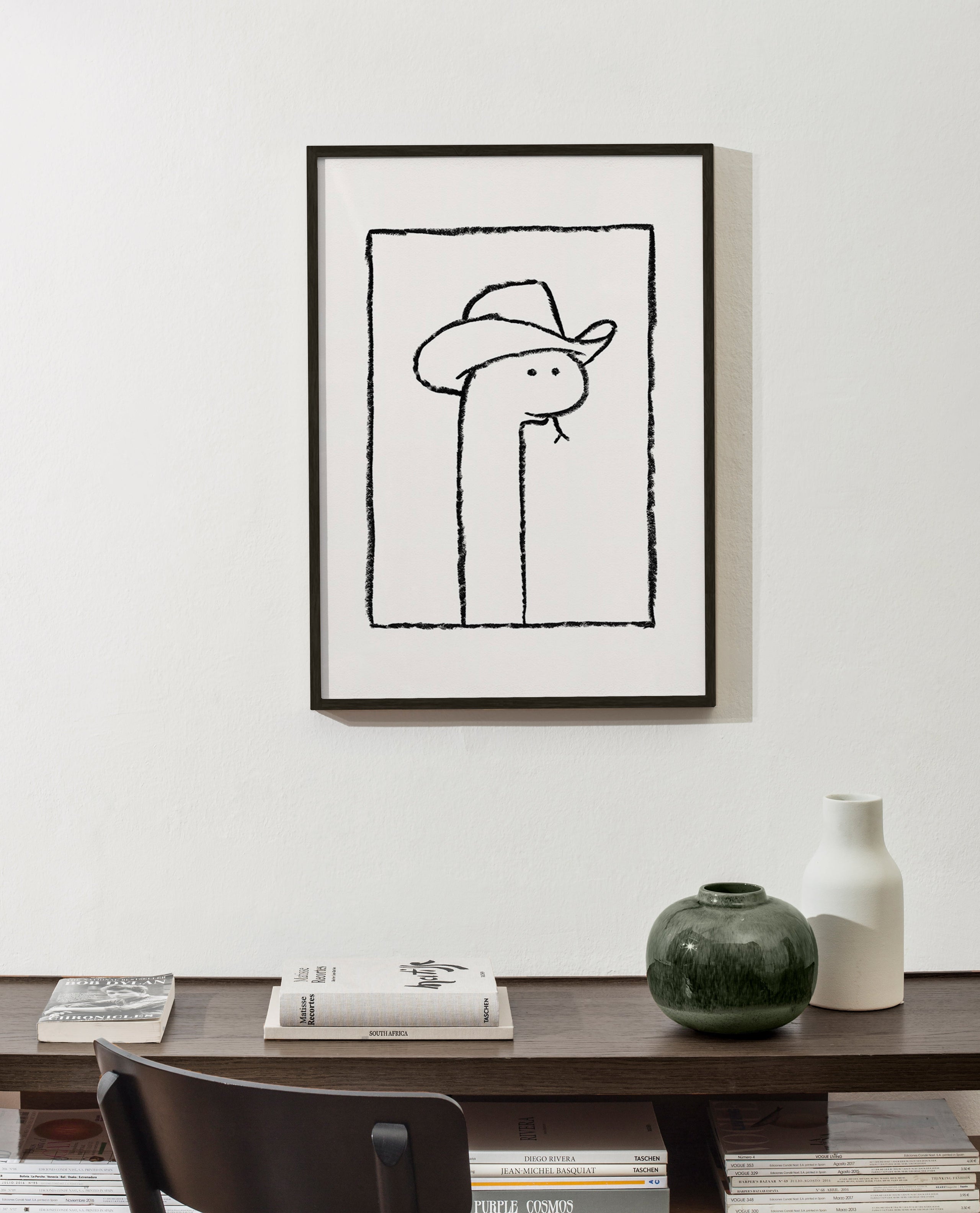 Slangeillustration med hat – Product2