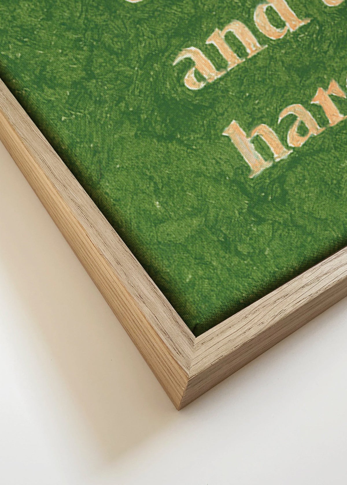 Vintage typografi-plakat med citat – Canvas detail