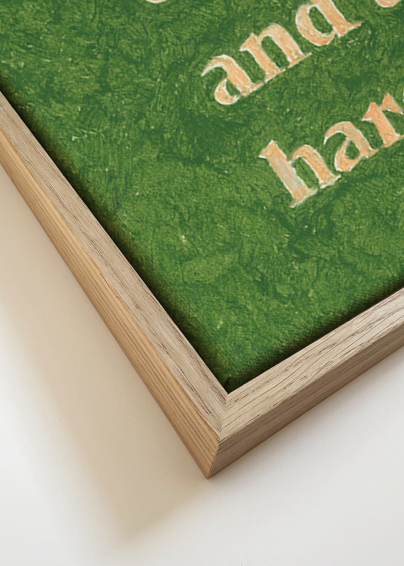 Vintage typografi-plakat med citat – Canvas detail