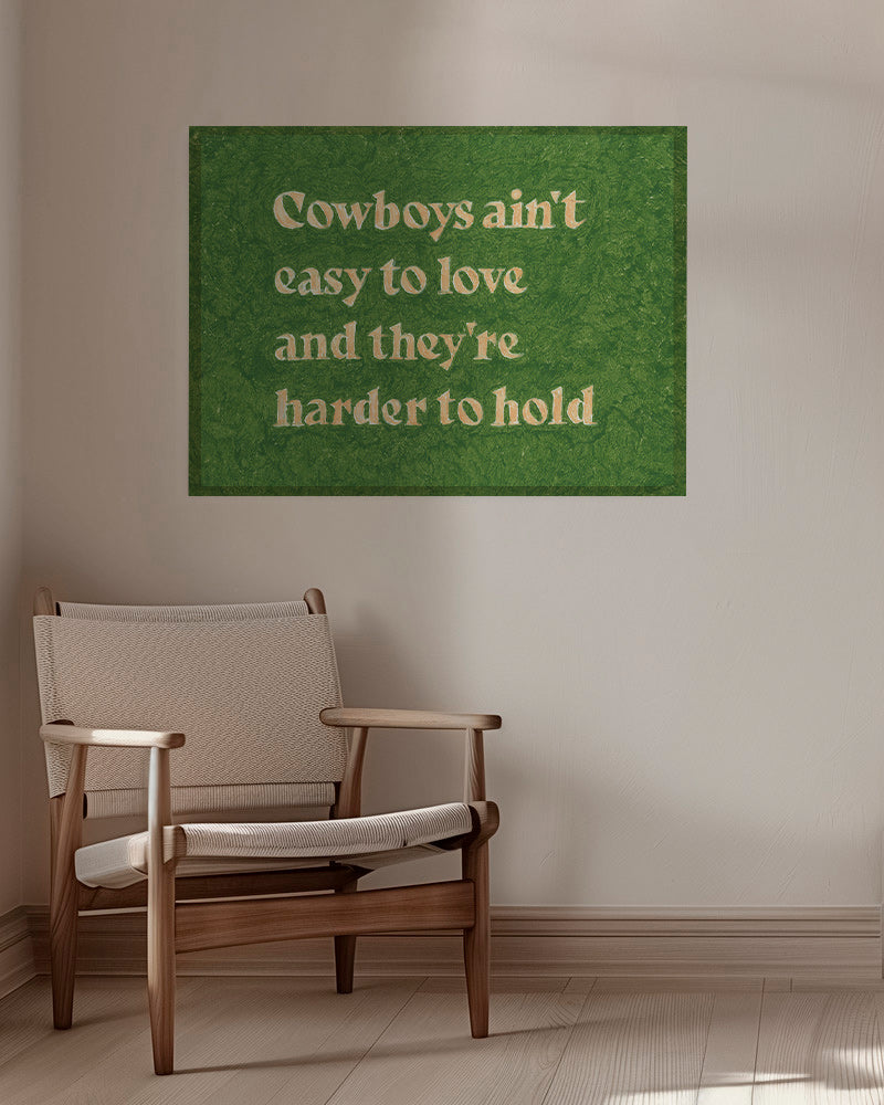 Vintage typografi-plakat med citat – Canvas