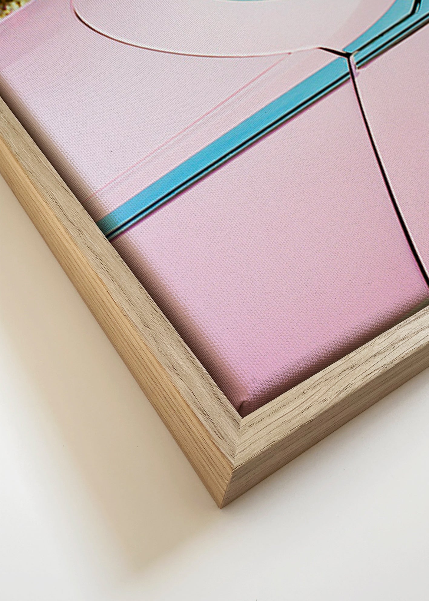 Vintage plakat rosa cabriolet – Canvas detail