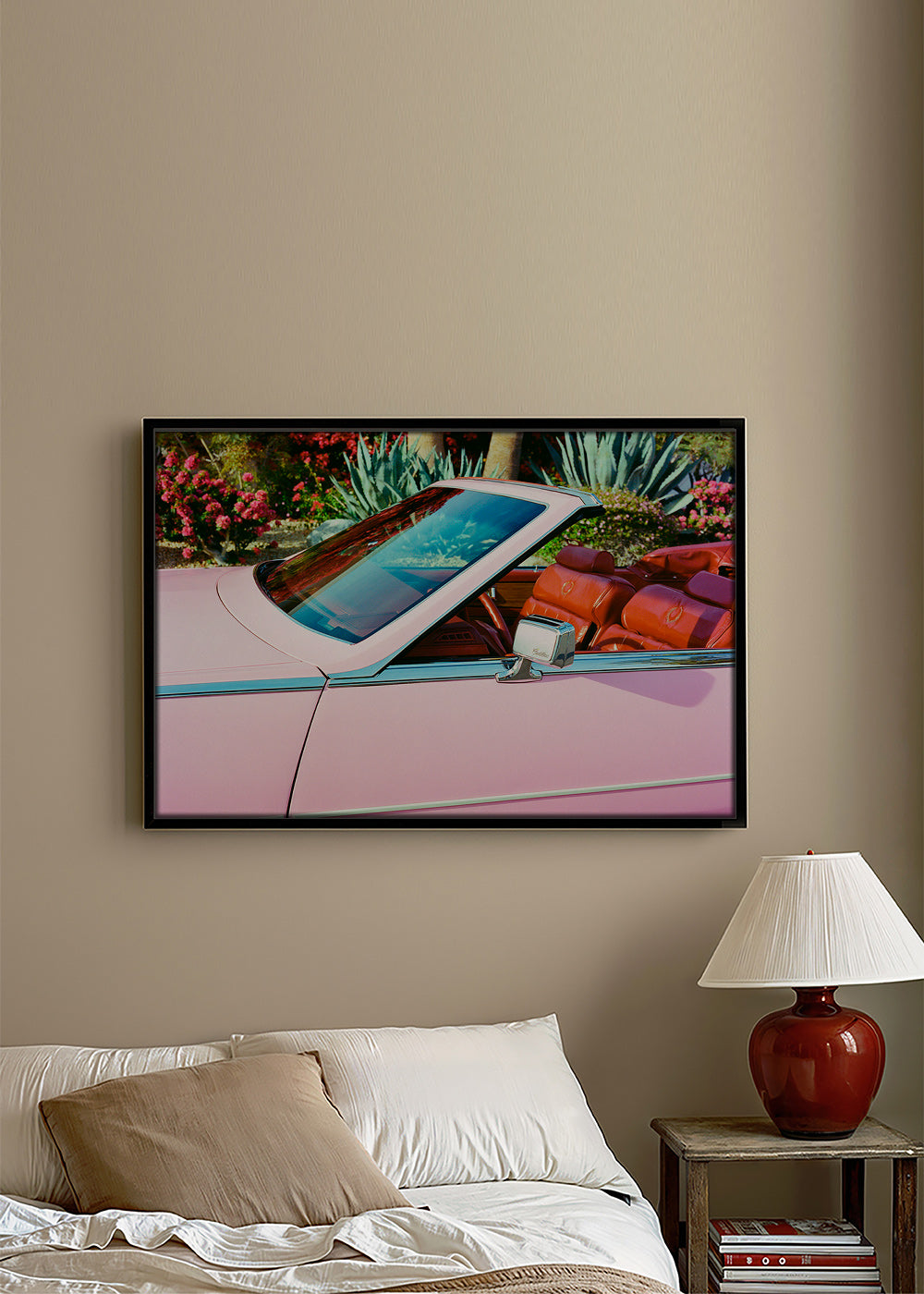 Vintage plakat rosa cabriolet – Canvas2
