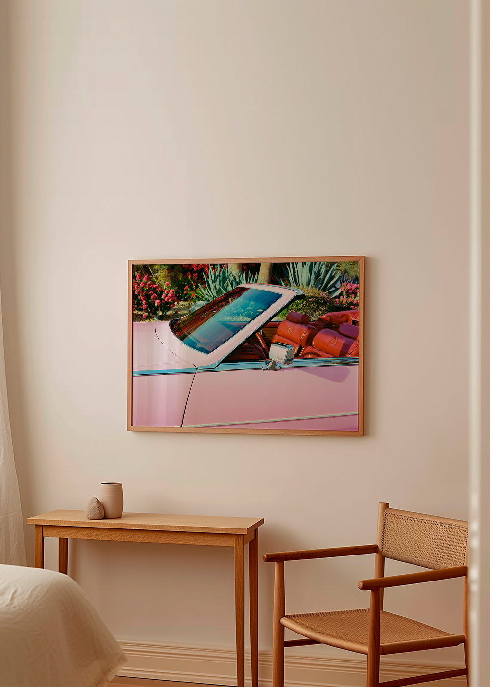 Vintage plakat rosa cabriolet – Product1