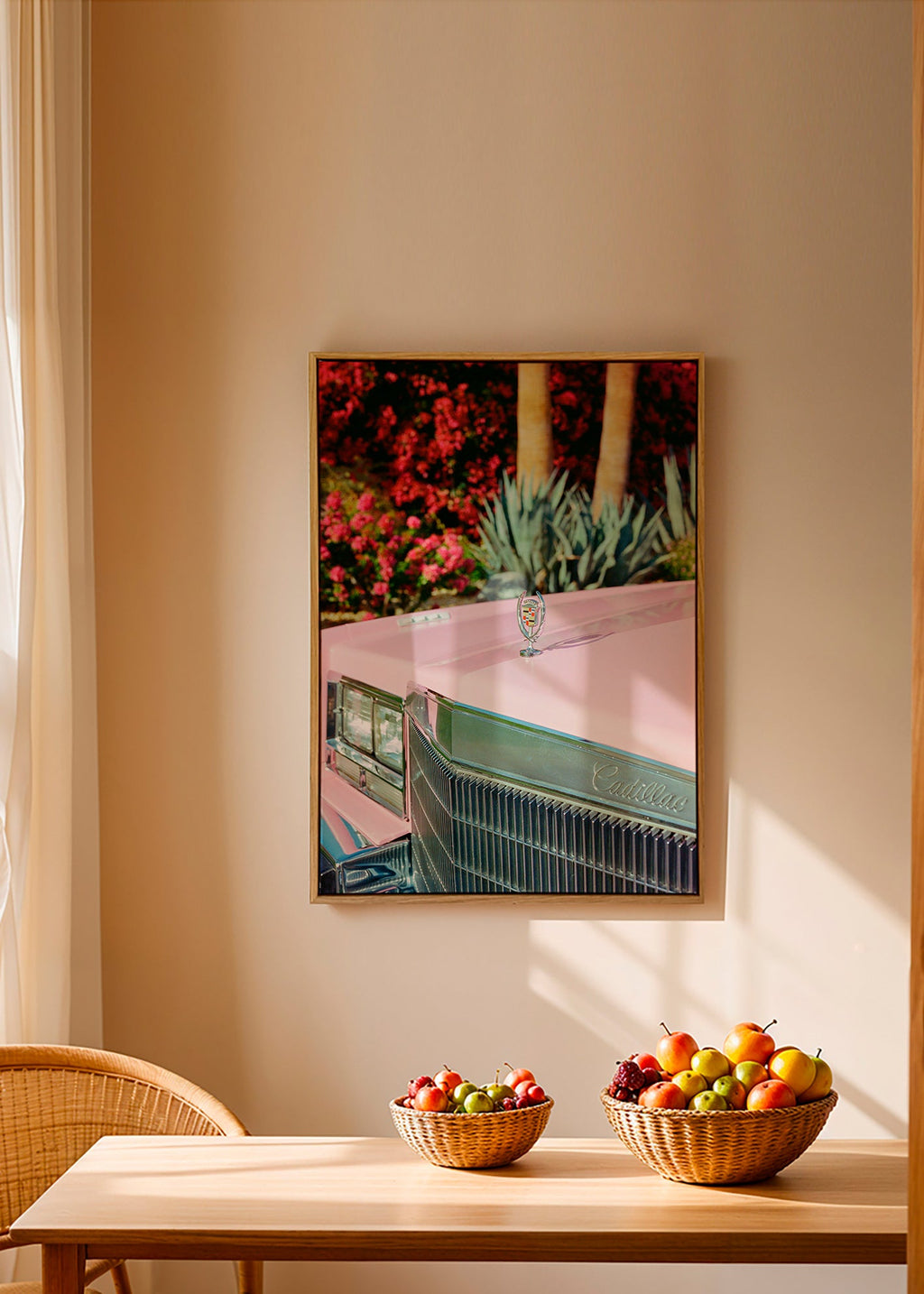 Vintage print Pink Cadillac – Canvas2