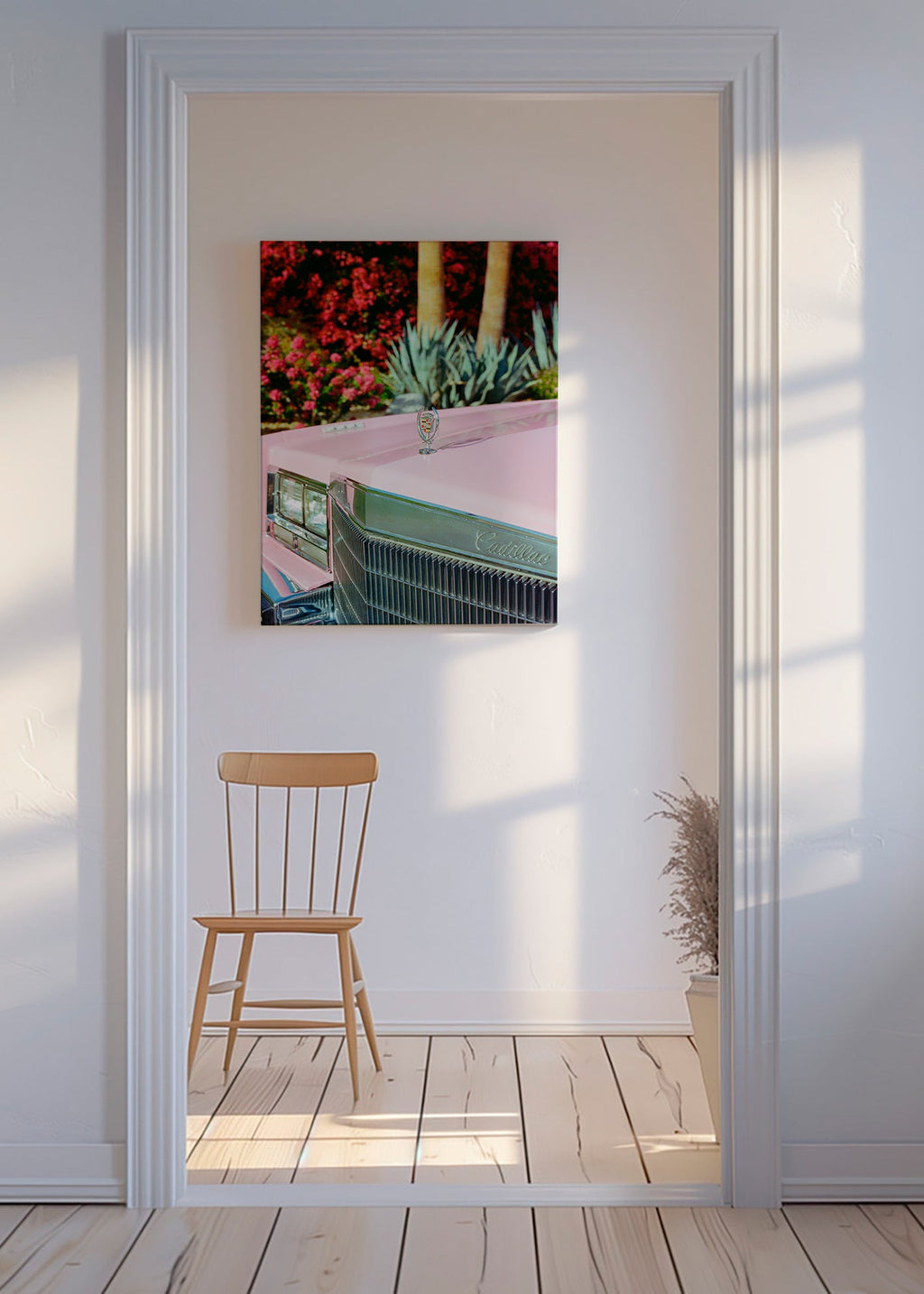 Vintage print Pink Cadillac – Canvas