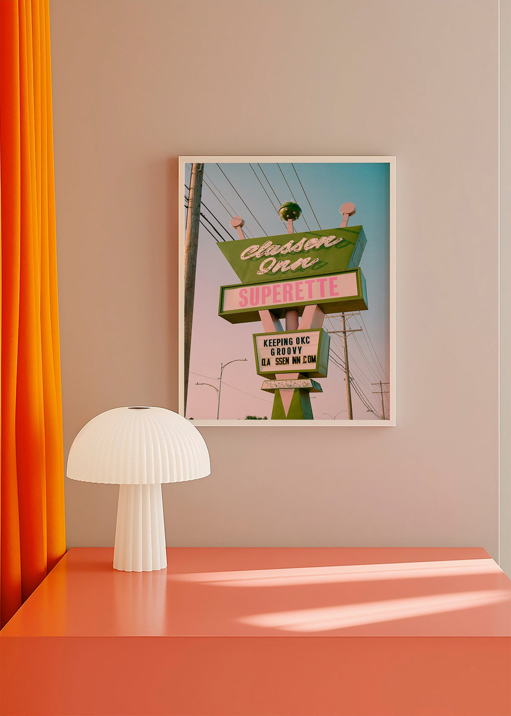 Vintage skilt fotografi grøn og rosa – Product3