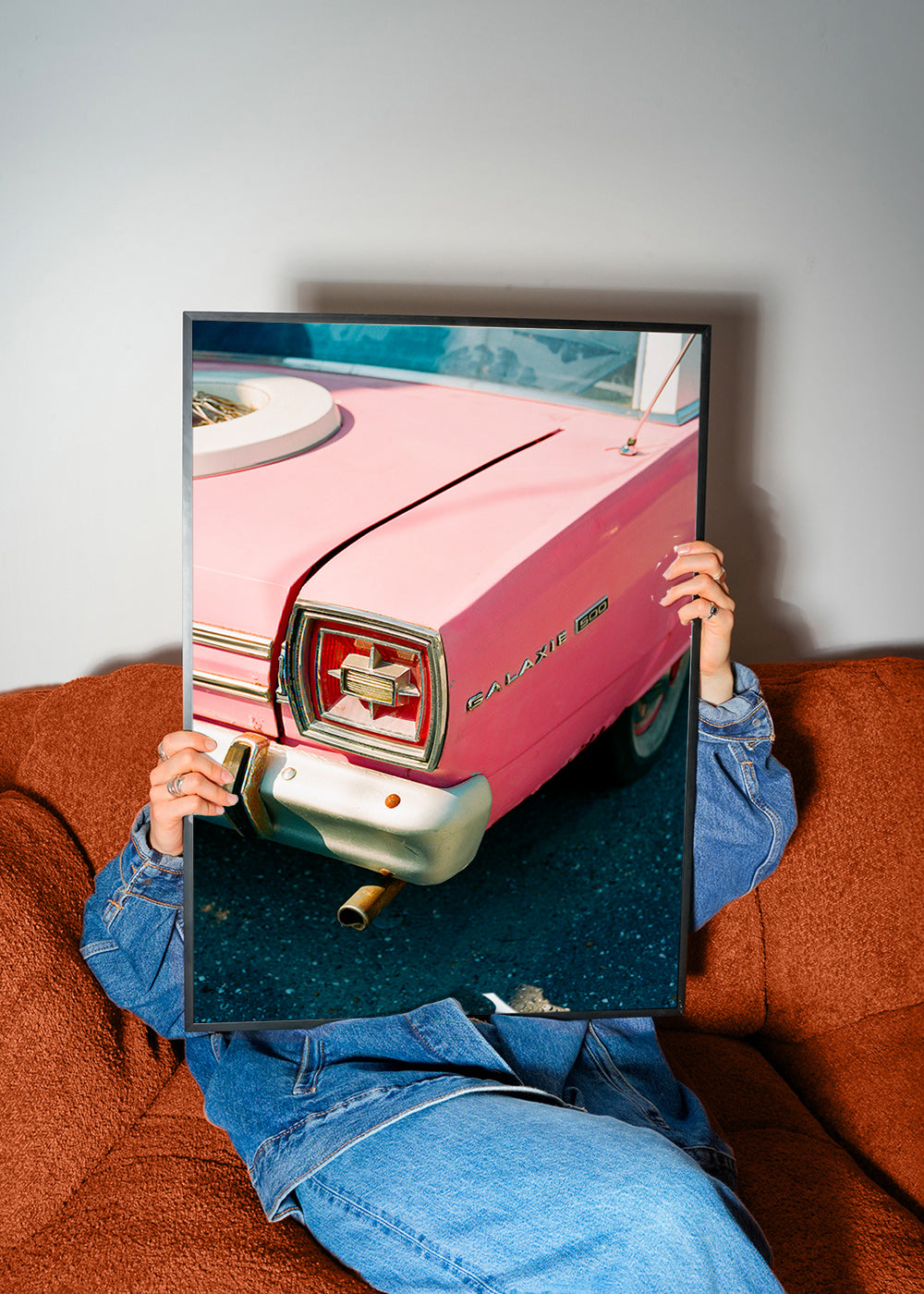 Vintage bil rosa plakat – Product3