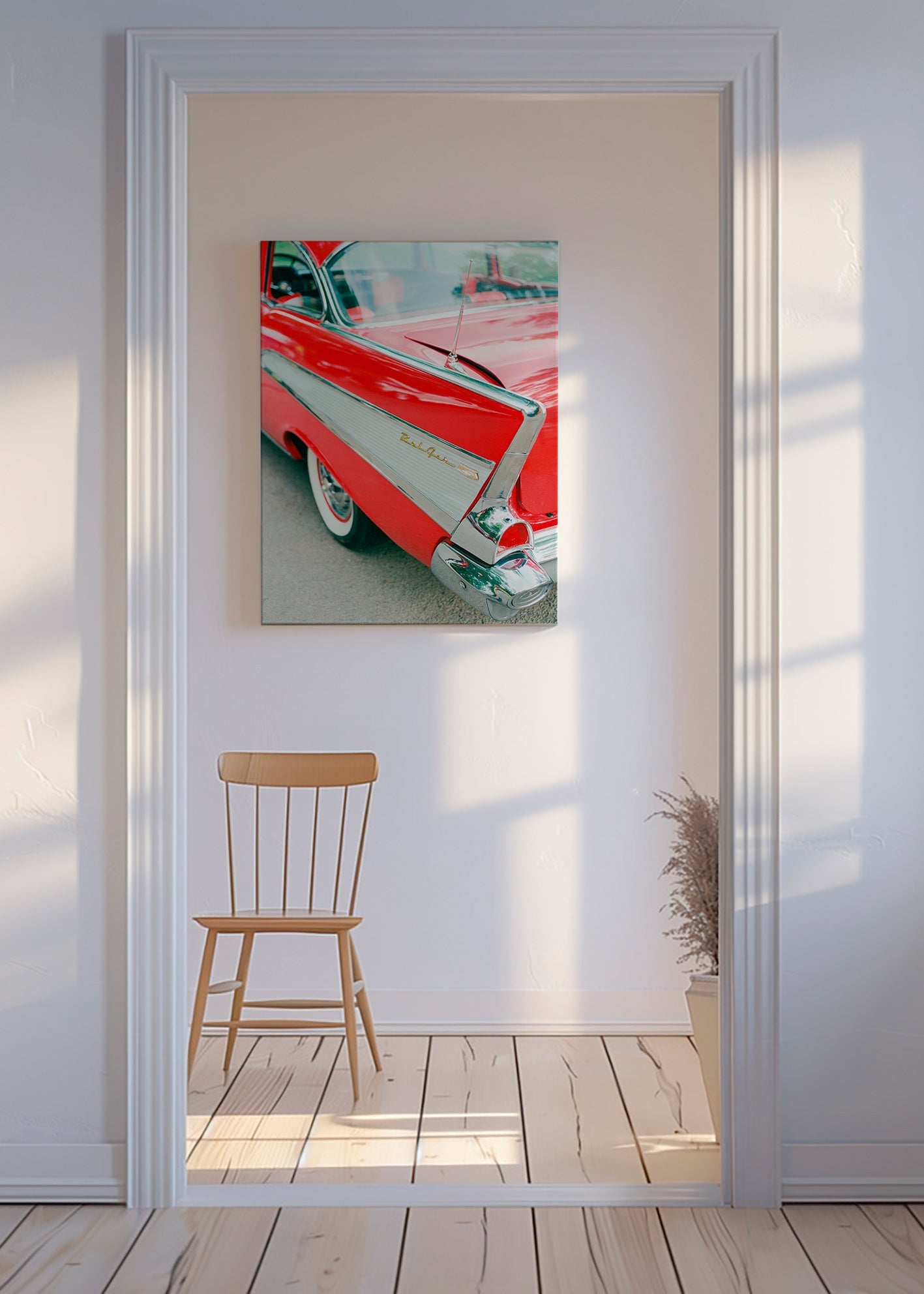 Vintage print klassisk bil – Canvas