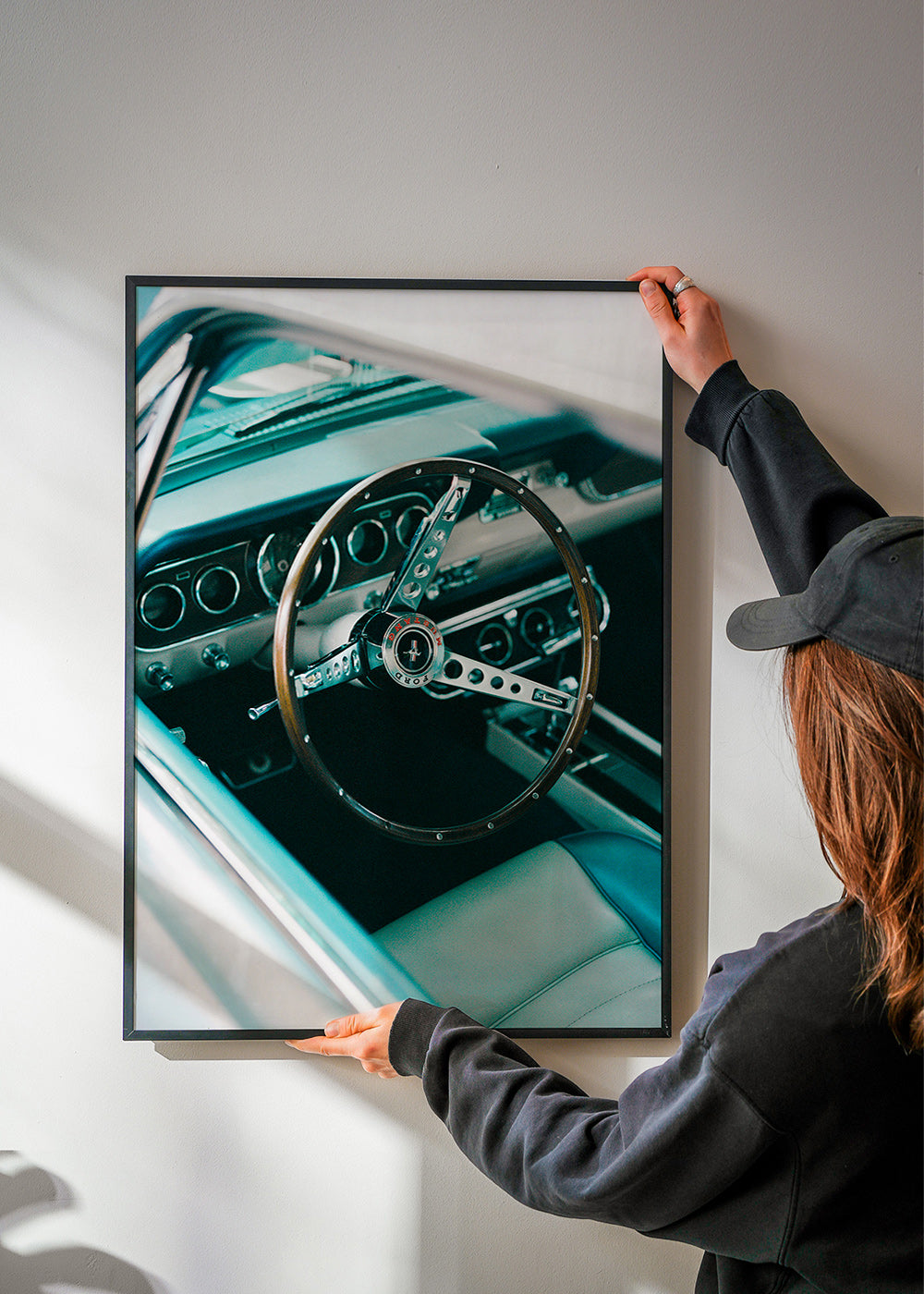 Vintage foto med klassisk rat i fokus – Product2