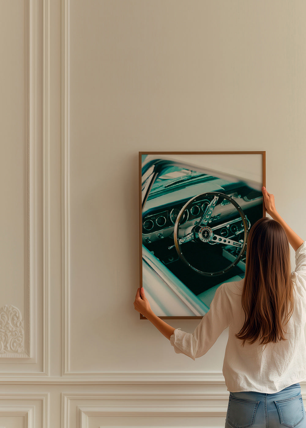 Vintage foto med klassisk rat i fokus – Product3